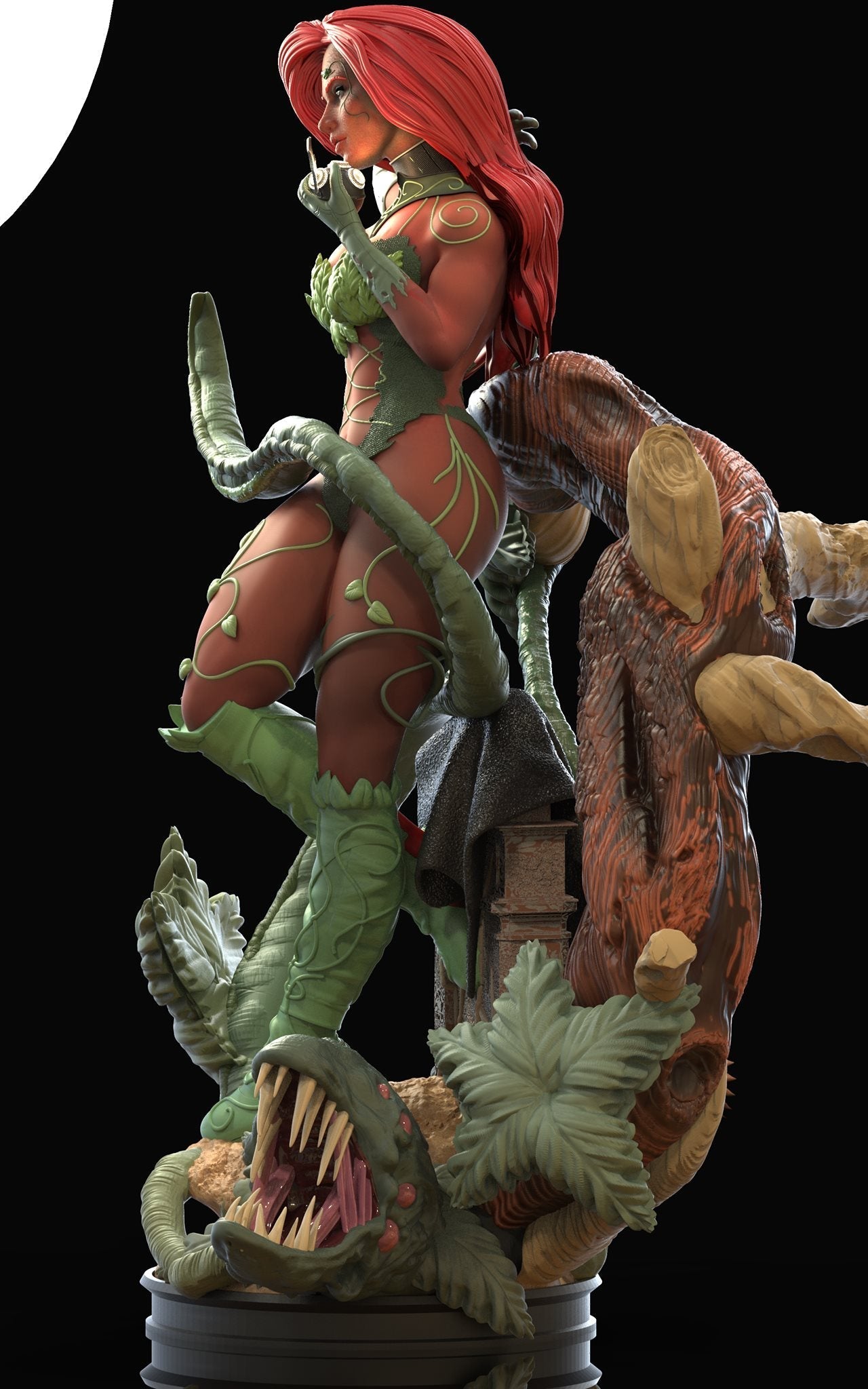 Poison Ivy Origin - DC Comic 1/8 Scale - 3D Printed Garage Kit ガレージキット Resin Model Scale Figure フィギュア