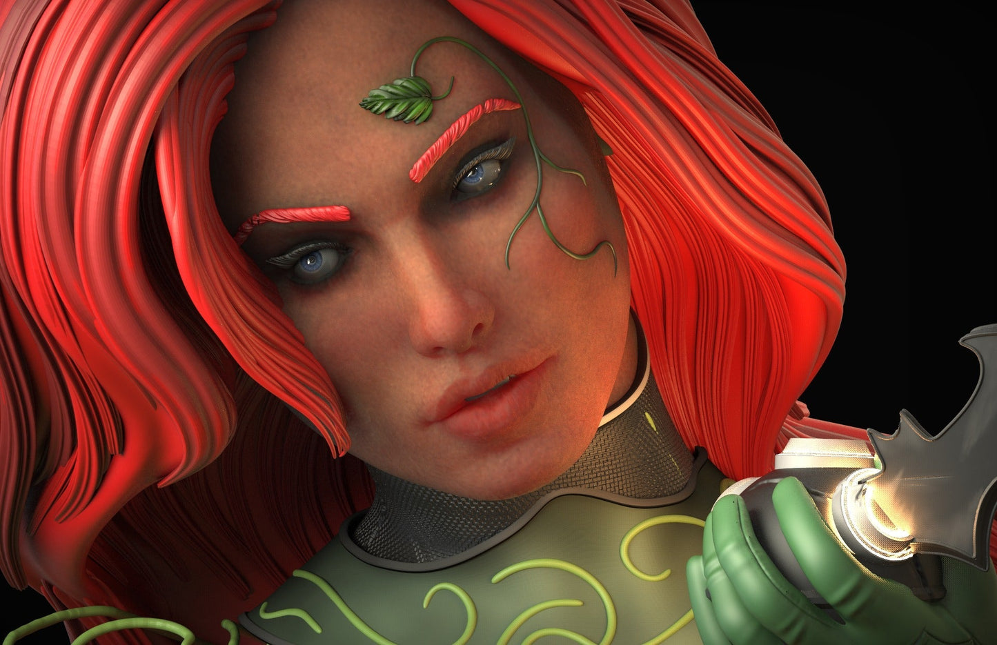Poison Ivy Origin - DC Comic 1/8 Scale - 3D Printed Garage Kit ガレージキット Resin Model Scale Figure フィギュア