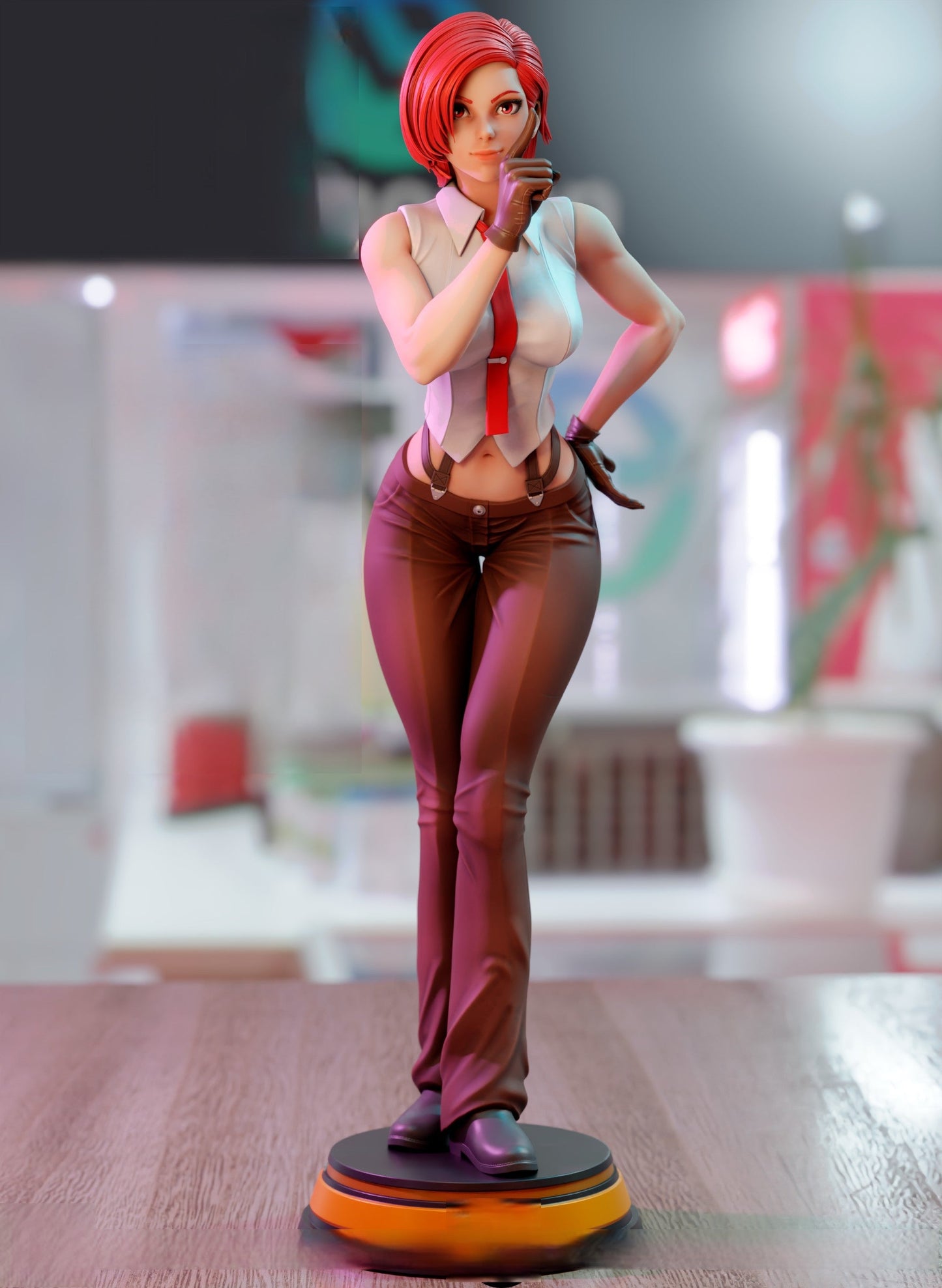 Vanessa Special Edition - The King Of Fighters - STL 3D Print Files - 3D Printed Garage Kit ガレージキット Resin Model Scale Figure フィギュア