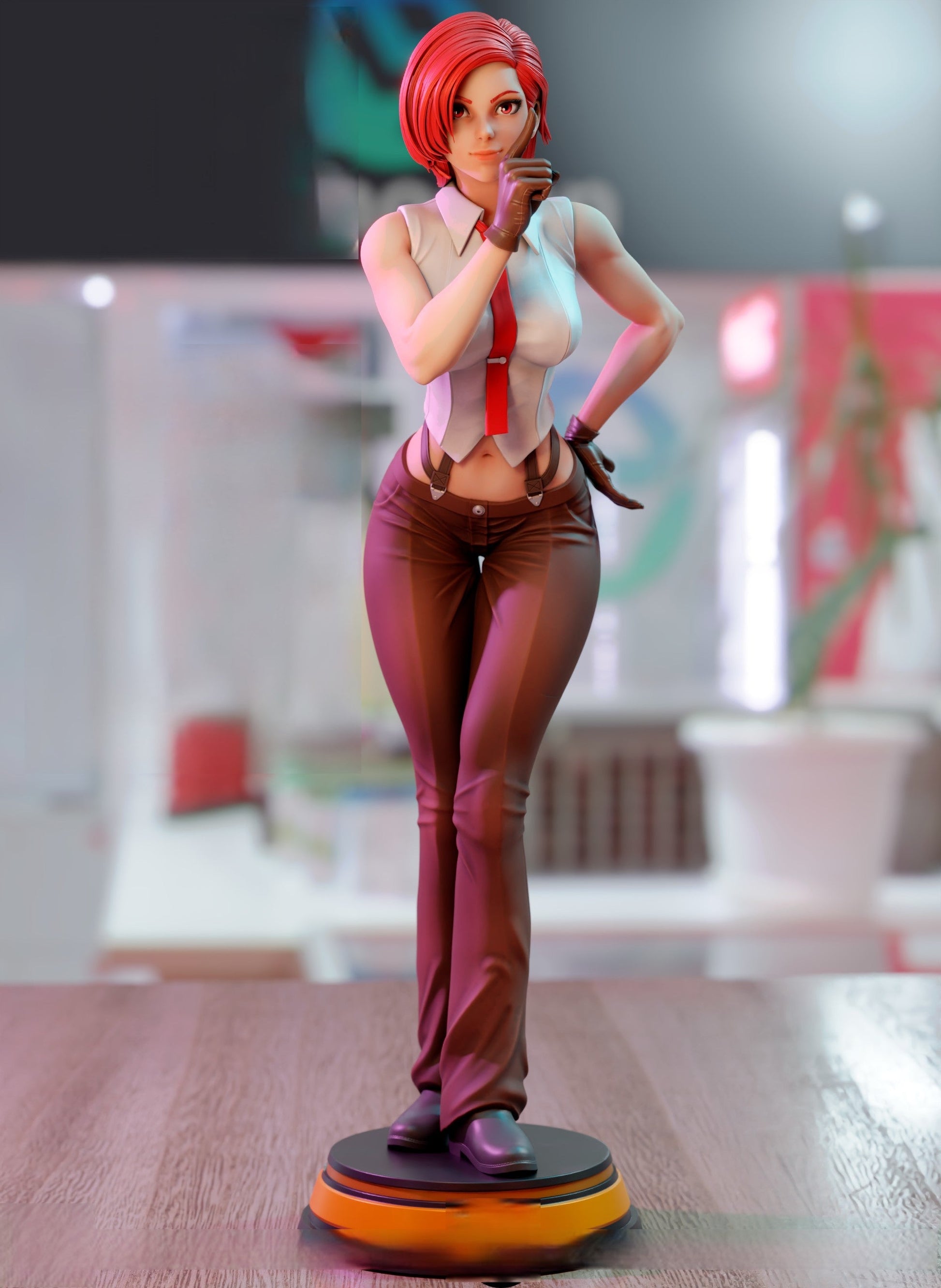 Vanessa Special Edition - The King Of Fighters - STL 3D Print Files - 3D Printed Garage Kit ガレージキット Resin Model Scale Figure フィギュア