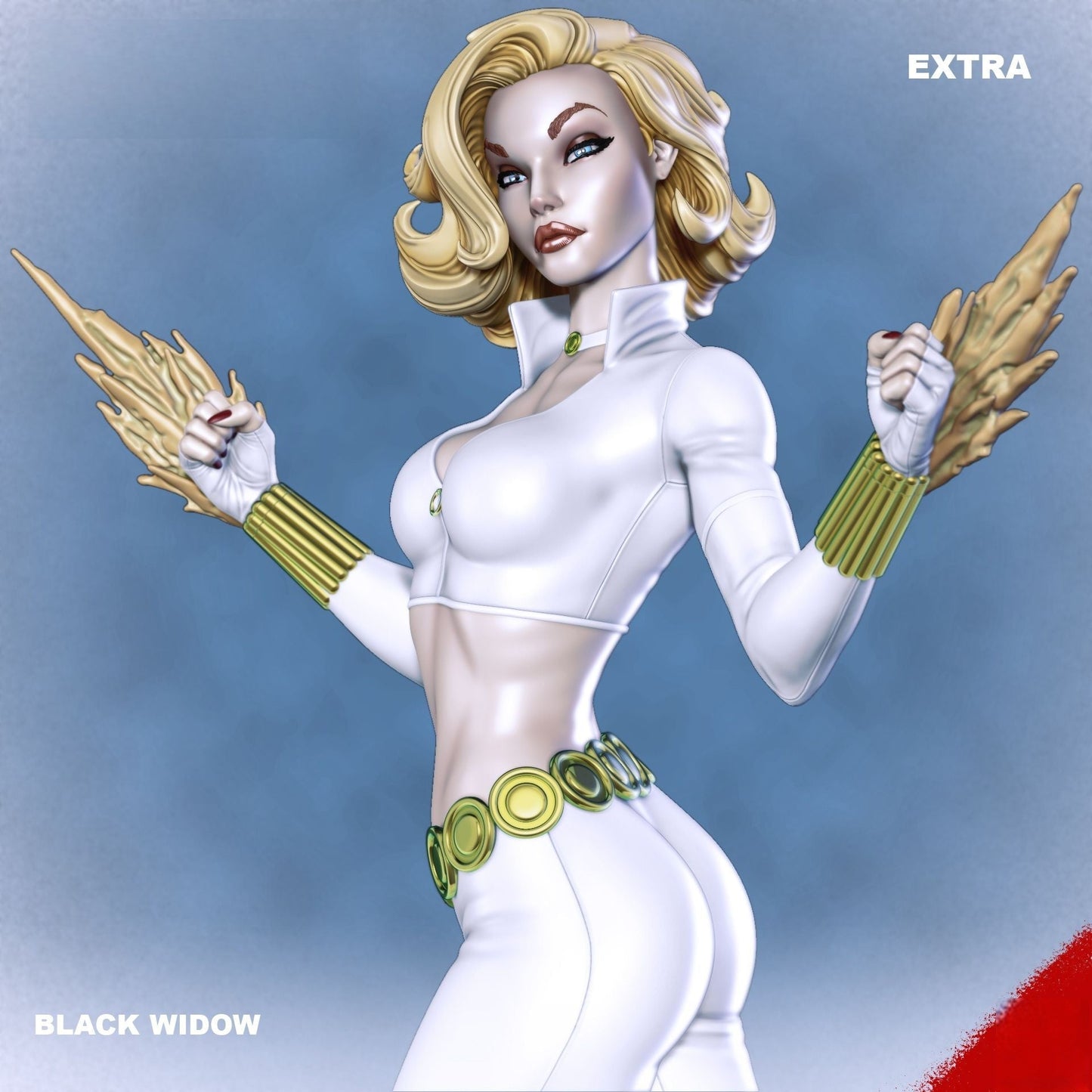 Black Widow Comic Special Edition - STL 3D Print Files - 3D Printed Garage Kit ガレージキット Resin Model Scale Figure フィギュア