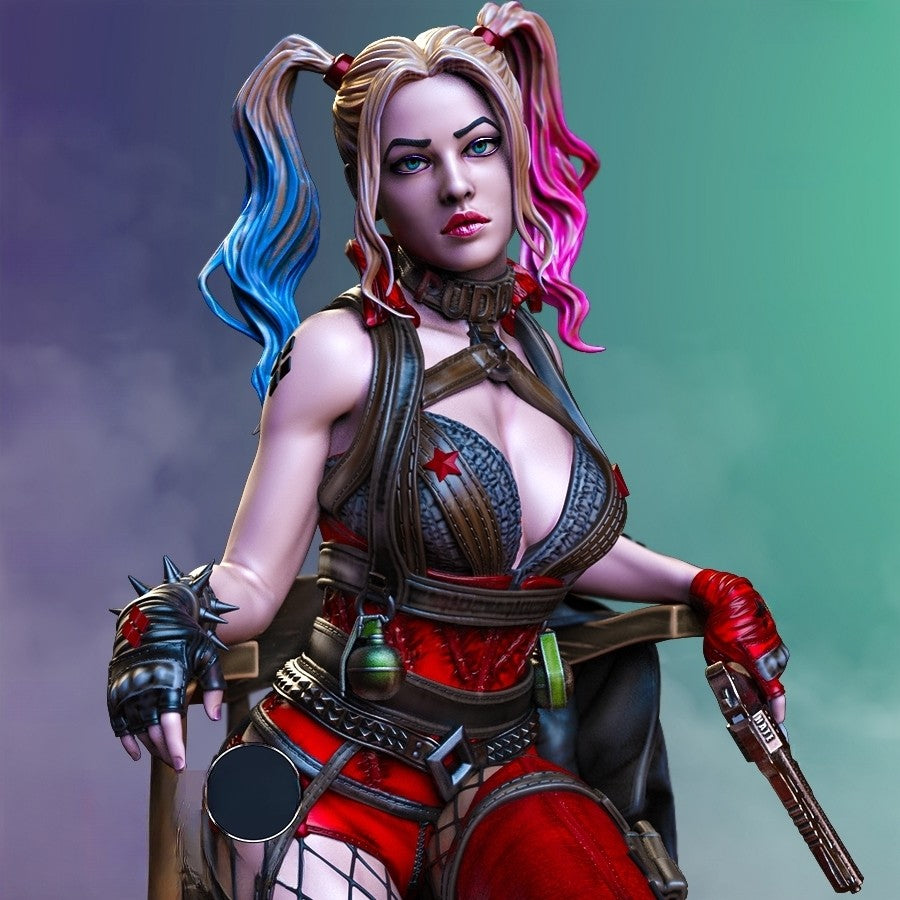 1572 Harley Quinn - DC Comics - STL 3D Print Files - 3D Printed Garage Kit ガレージキット Resin Model Scale Figure フィギュア