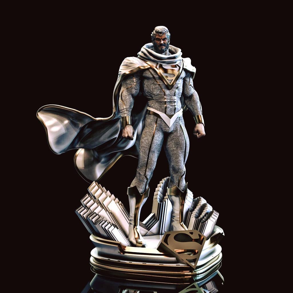 The Future Superman - DC Comics - STL 3D Print Files - 3D Printed Garage Kit ガレージキット Resin Model Scale Figure フィギュア