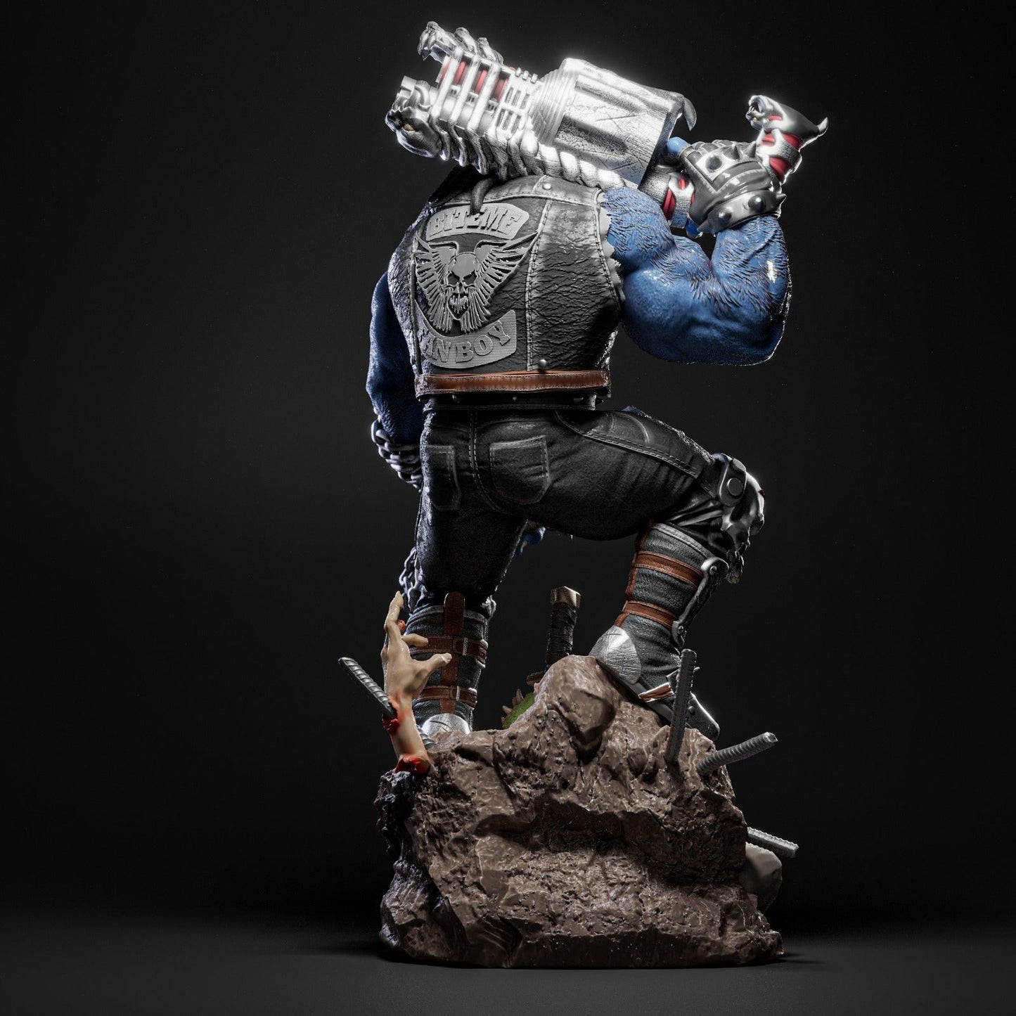 1528 Lobo - DC Comics - STL 3D Print Files - 3D Printed Garage Kit ガレージキット Resin Model Scale Figure フィギュア