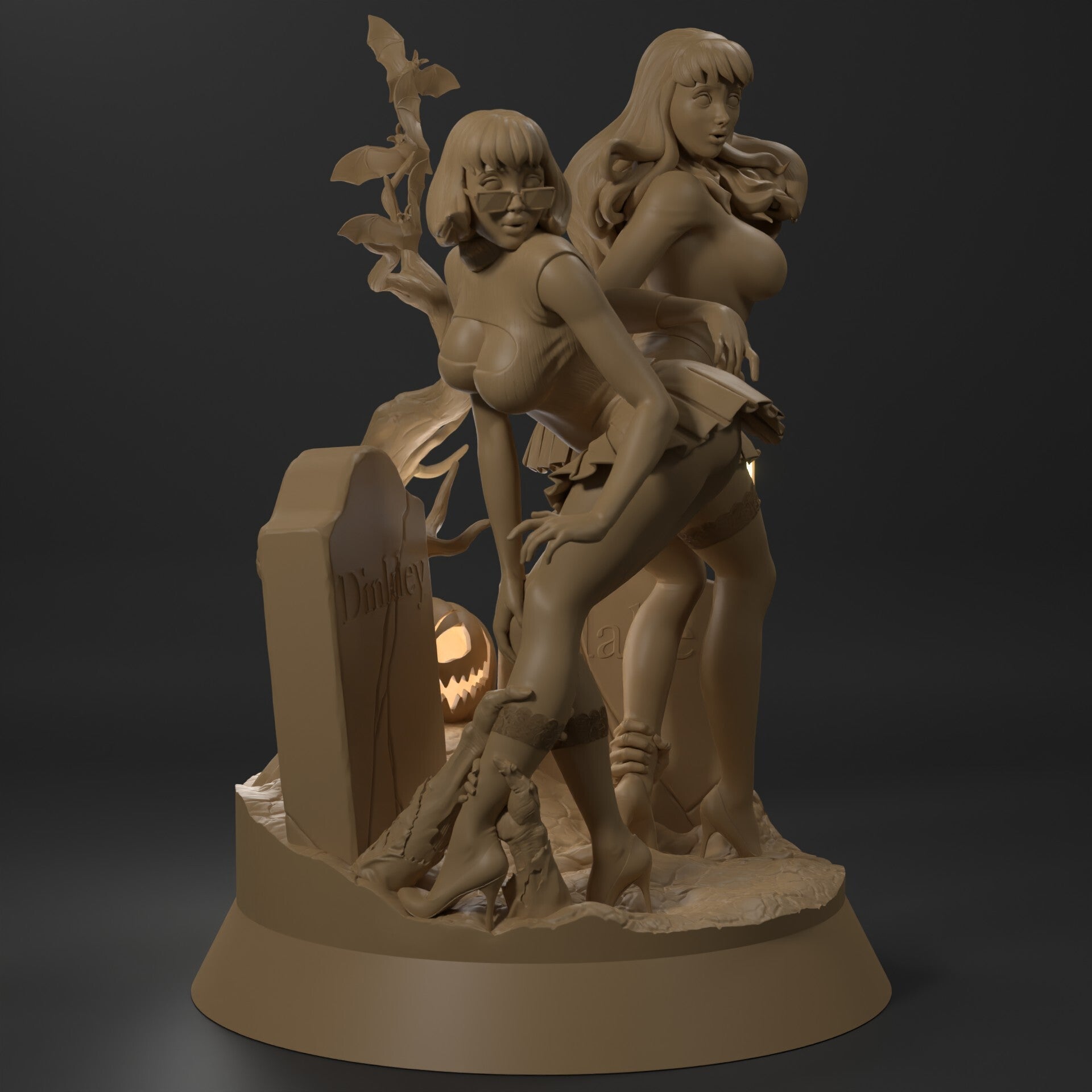 Daphne and Velma Special Edition - Scooby-Doo - STL 3D Print Files - 3D Printed Garage Kit ガレージキット Resin Model Scale Figure フィギュア