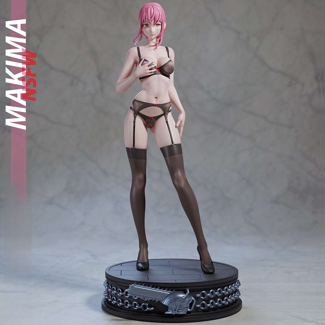 Makima Special Edition - Chainsaw Man - STL 3D Print Files - 3D Printed Garage Kit ガレージキット Resin Model Scale Figure フィギュア