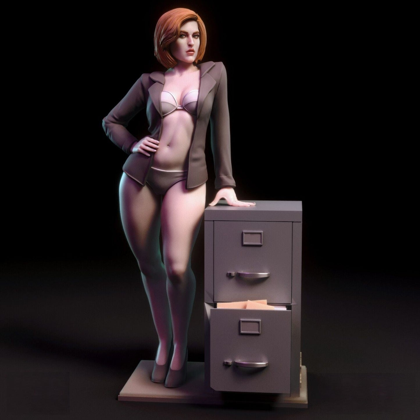 Dana Scully Special Edition - The X-Files - STL 3D Print Files - 3D Printed Garage Kit ガレージキット Resin Model Scale Figure フィギュア