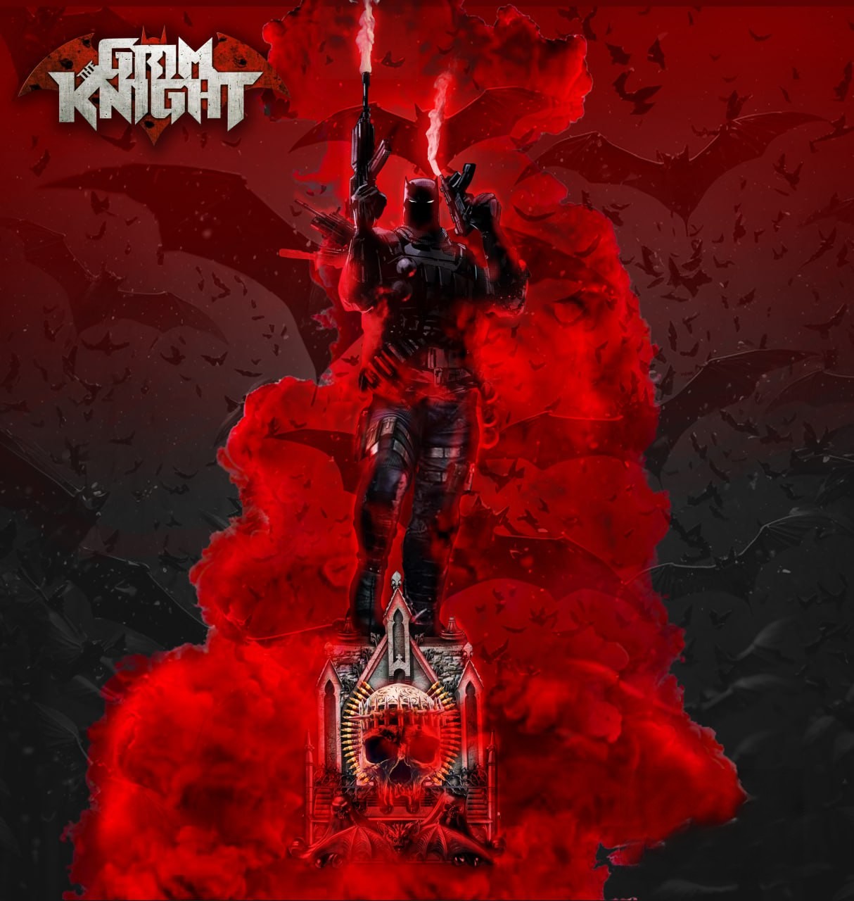 Grim Knight - Batman - STL 3D Print Files - 3D Printed Garage Kit ガレージキット Resin Model Scale Figure フィギュア