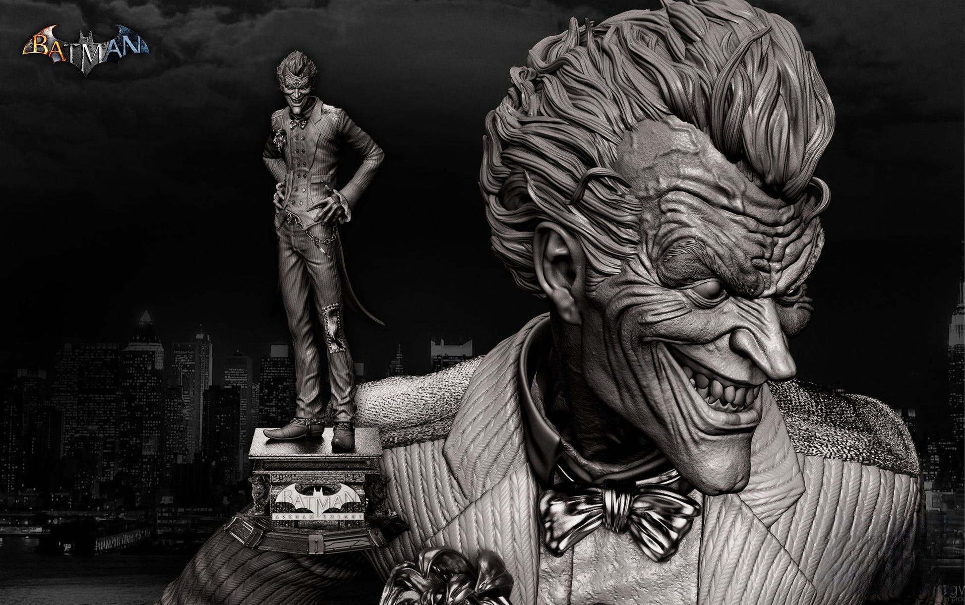 The Joker - Batman - Arkham Knight - STL 3D Print Files - 3D Printed Garage Kit ガレージキット Resin Model Scale Figure フィギュア