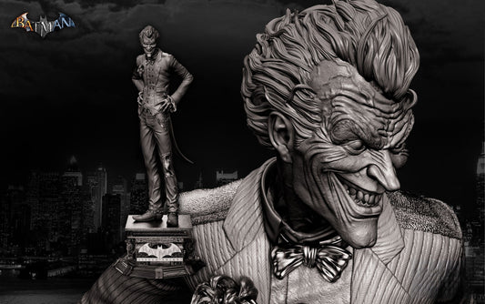 The Joker - Batman - Arkham Knight - STL 3D Print Files - 3D Printed Garage Kit ガレージキット Resin Model Scale Figure フィギュア