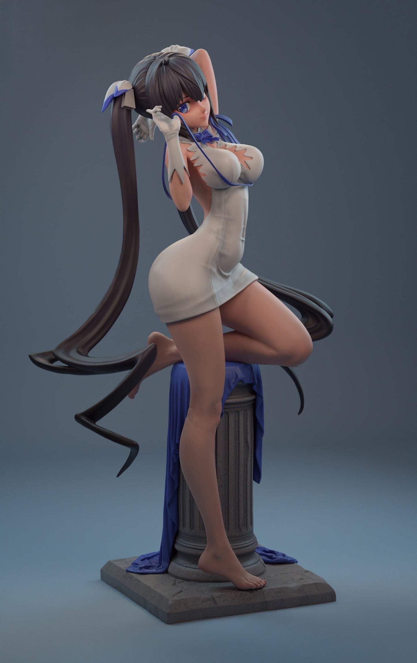 Hestia Special Edition - DanMachi - STL 3D Print Files - 3D Printed Garage Kit ガレージキット Resin Model Scale Figure フィギュア