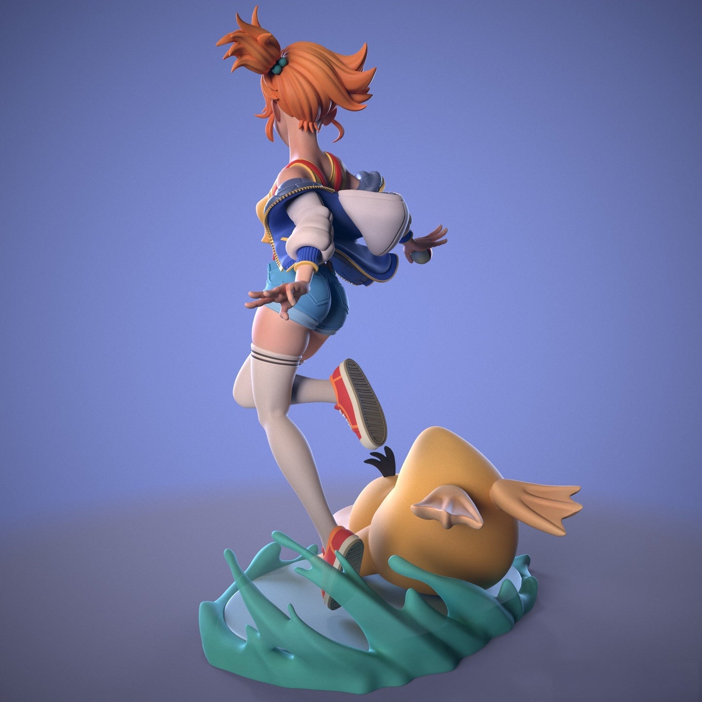 Misty Special Edition - Pokemon - STL 3D Print Files - 3D Printed Garage Kit ガレージキット Resin Model Scale Figure フィギュア