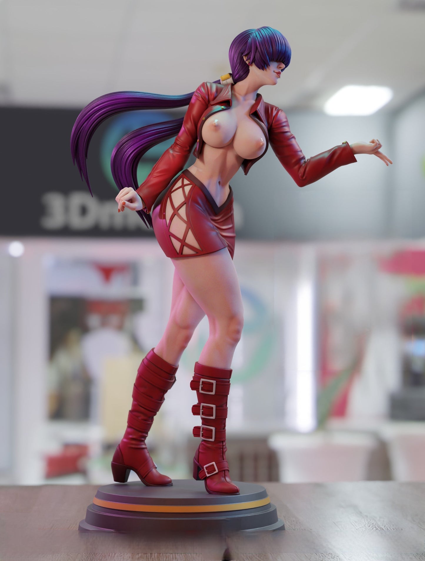 Shermie Special Edition - The King of Fighters - STL 3D Print Files - 3D Printed Garage Kit ガレージキット Resin Model Scale Figure フィギュア