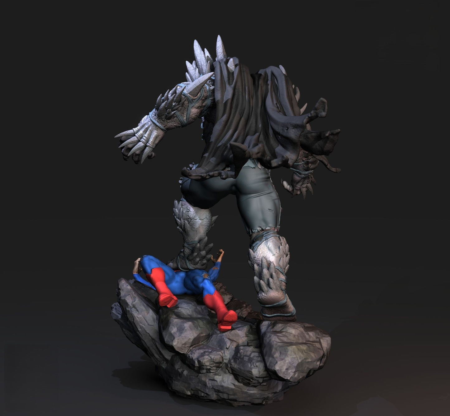 Superman Vs Devastator - DC Comics - STL 3D Print Files - 3D Printed Garage Kit ガレージキット Resin Model Scale Figure フィギュア
