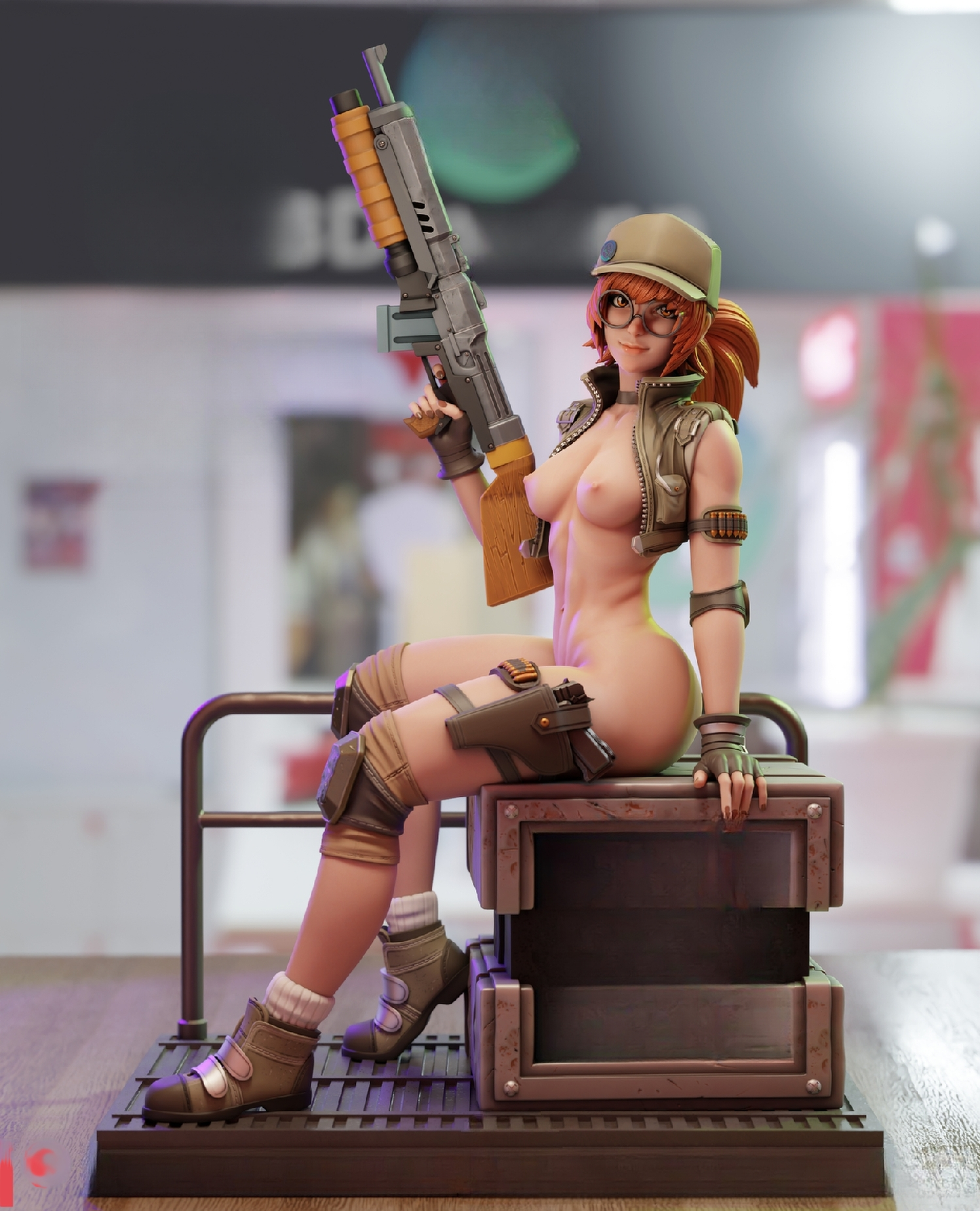 Fio Special Edition - Metal Slug - STL 3D Print Files - 3D Printed Garage Kit ガレージキット Resin Model Scale Figure フィギュア