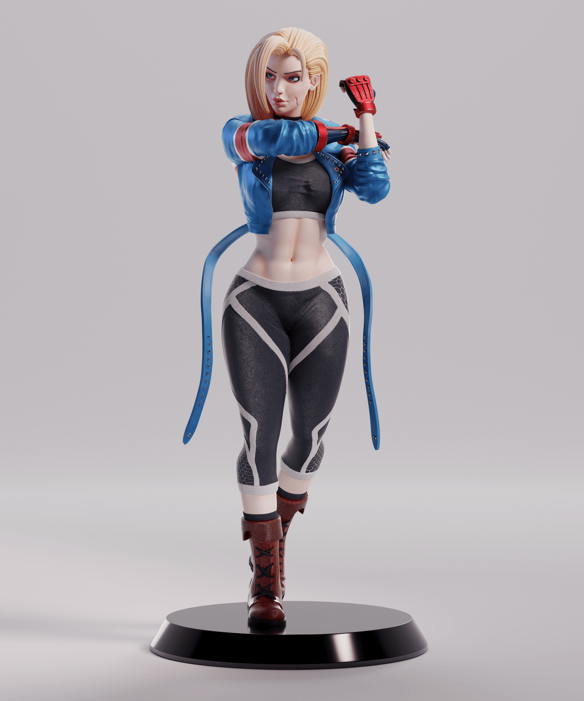 Cammy - Street Fighter 1/8 Scale - 3D Printed Garage Kit ガレージキット Resin Model Scale Figure フィギュア