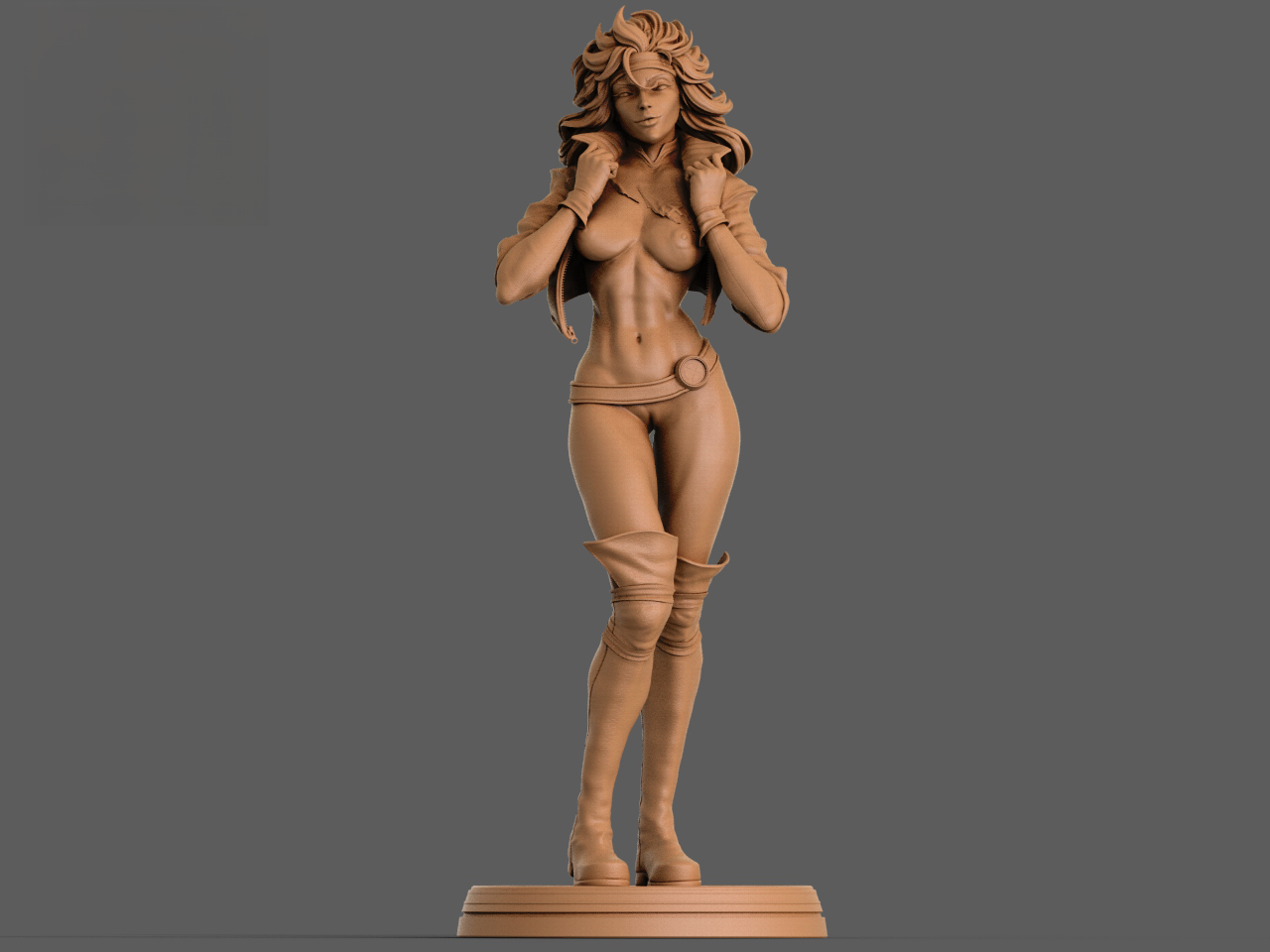 1361 Rogue Special Edition - X-men - STL 3D Print Files - 3D Printed Garage Kit ガレージキット Resin Model Scale Figure フィギュア
