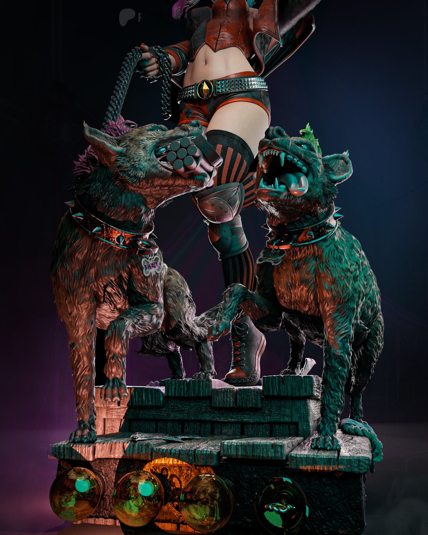 Harley Quinn and Hyenas 1/8 Scale