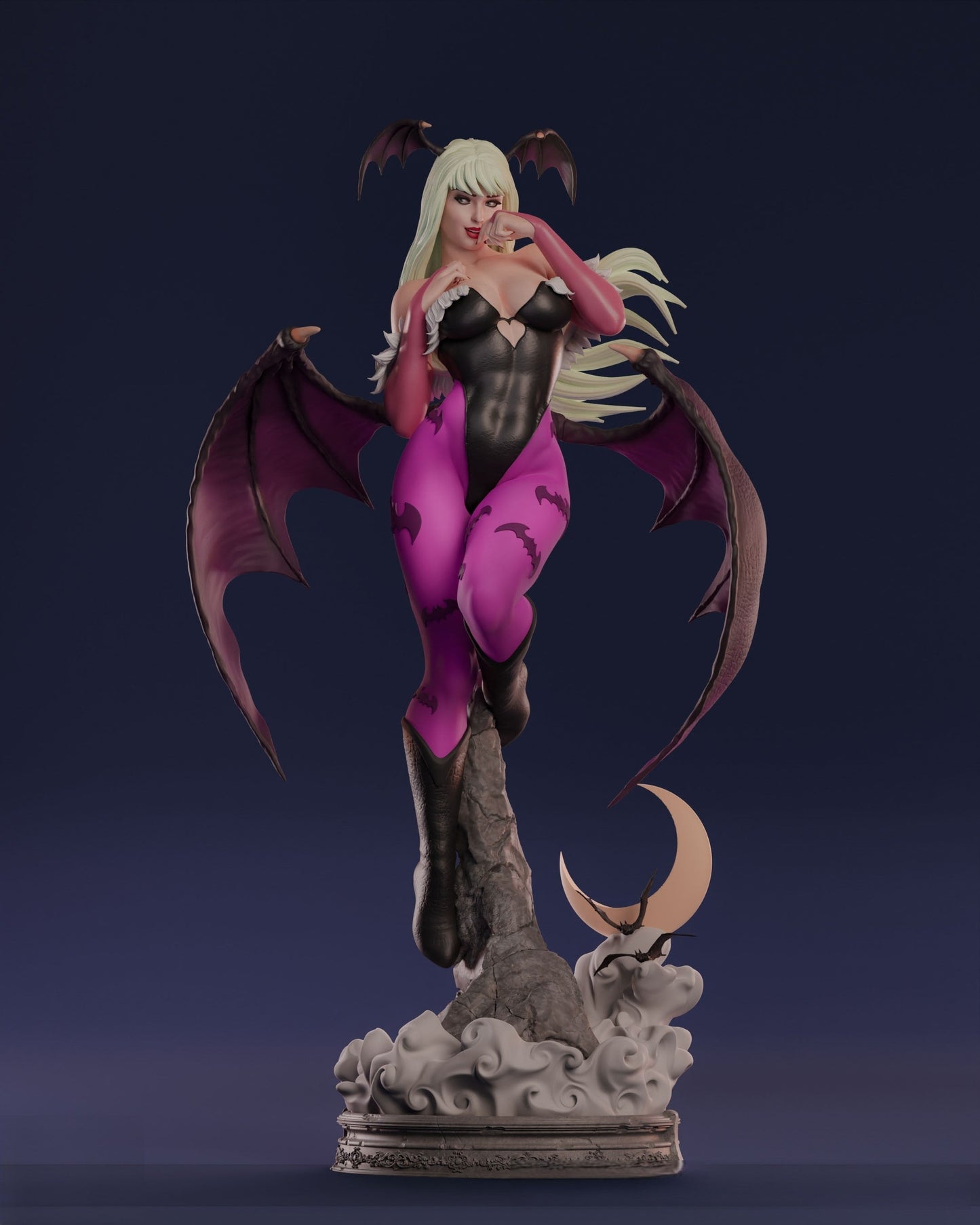 1492 Morrigan Special Edition - Darkstalkers - STL 3D Print Files - 3D Printed Garage Kit ガレージキット Resin Model Scale Figure フィギュア