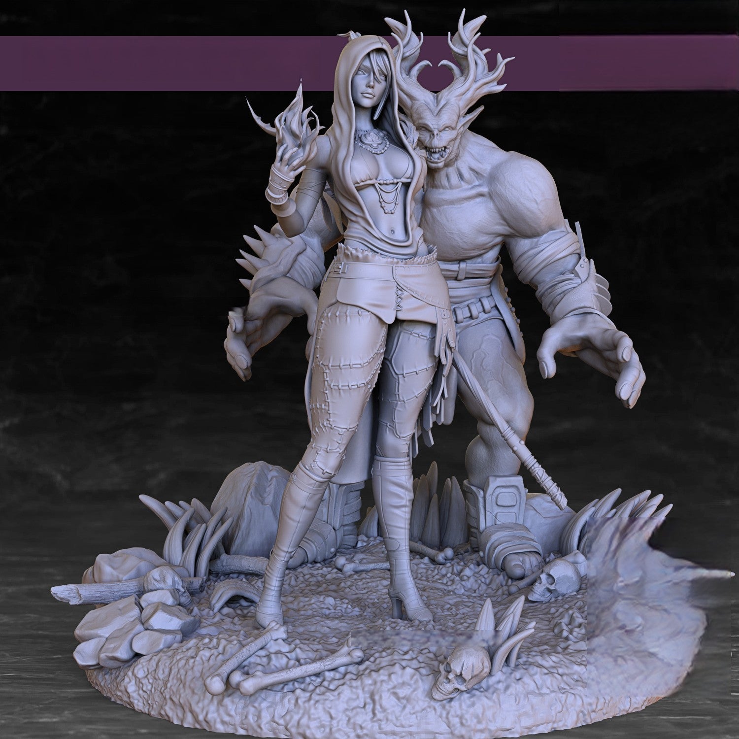 Morrigan Special Edition - Dragon Age - STL 3D Print Files - 3D Printed Garage Kit ガレージキット Resin Model Scale Figure フィギュア