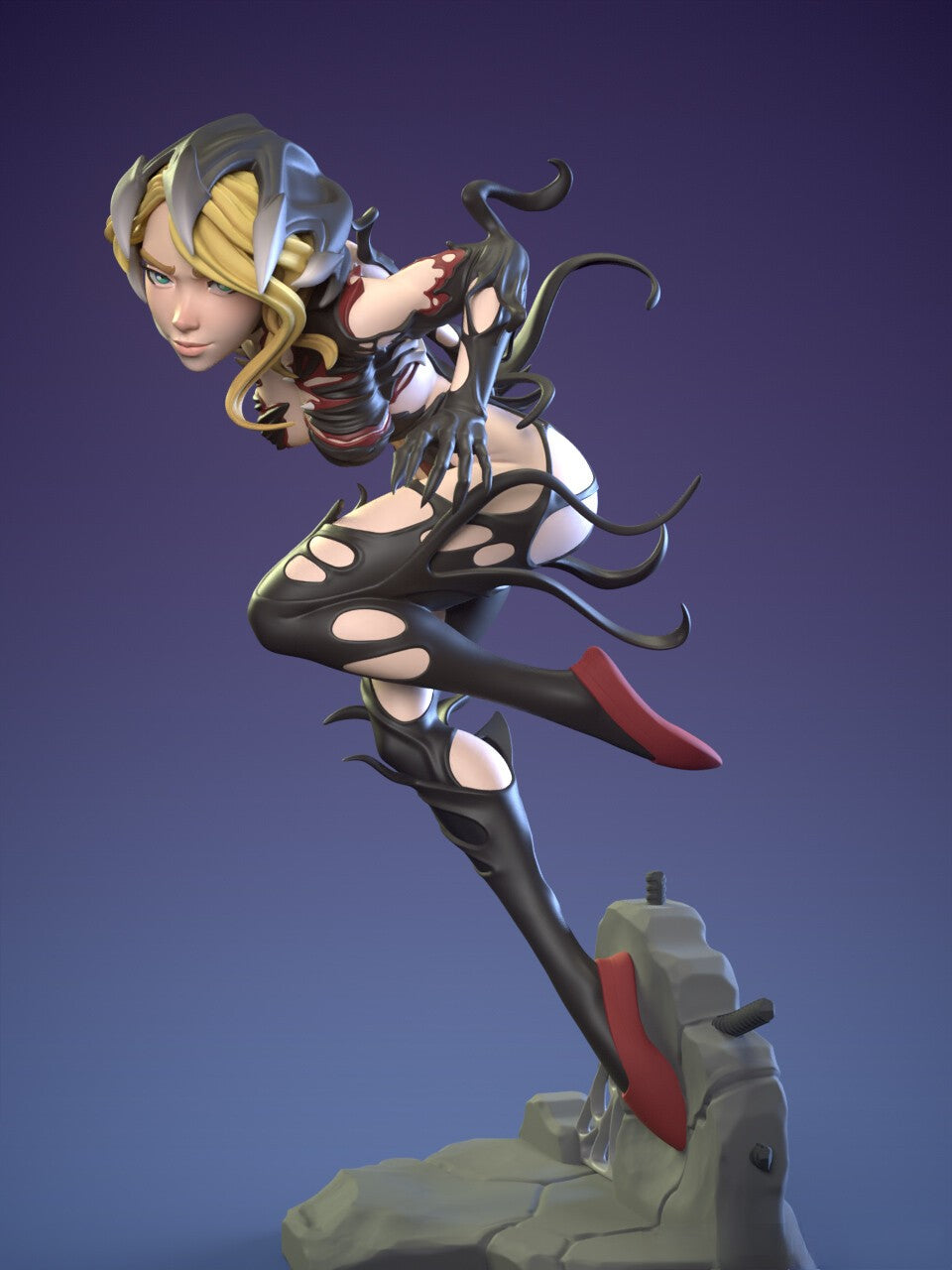 1515 Spider Venom Gwen Special Edition - STL 3D Print Files - 3D Printed Garage Kit ガレージキット Resin Model Scale Figure フィギュア