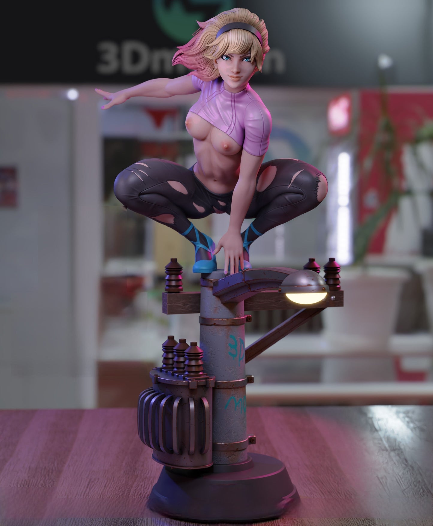 Spider Gwen Special Edition - Venom Gwen - STL 3D Print Files - 3D Printed Garage Kit ガレージキット Resin Model Scale Figure フィギュア