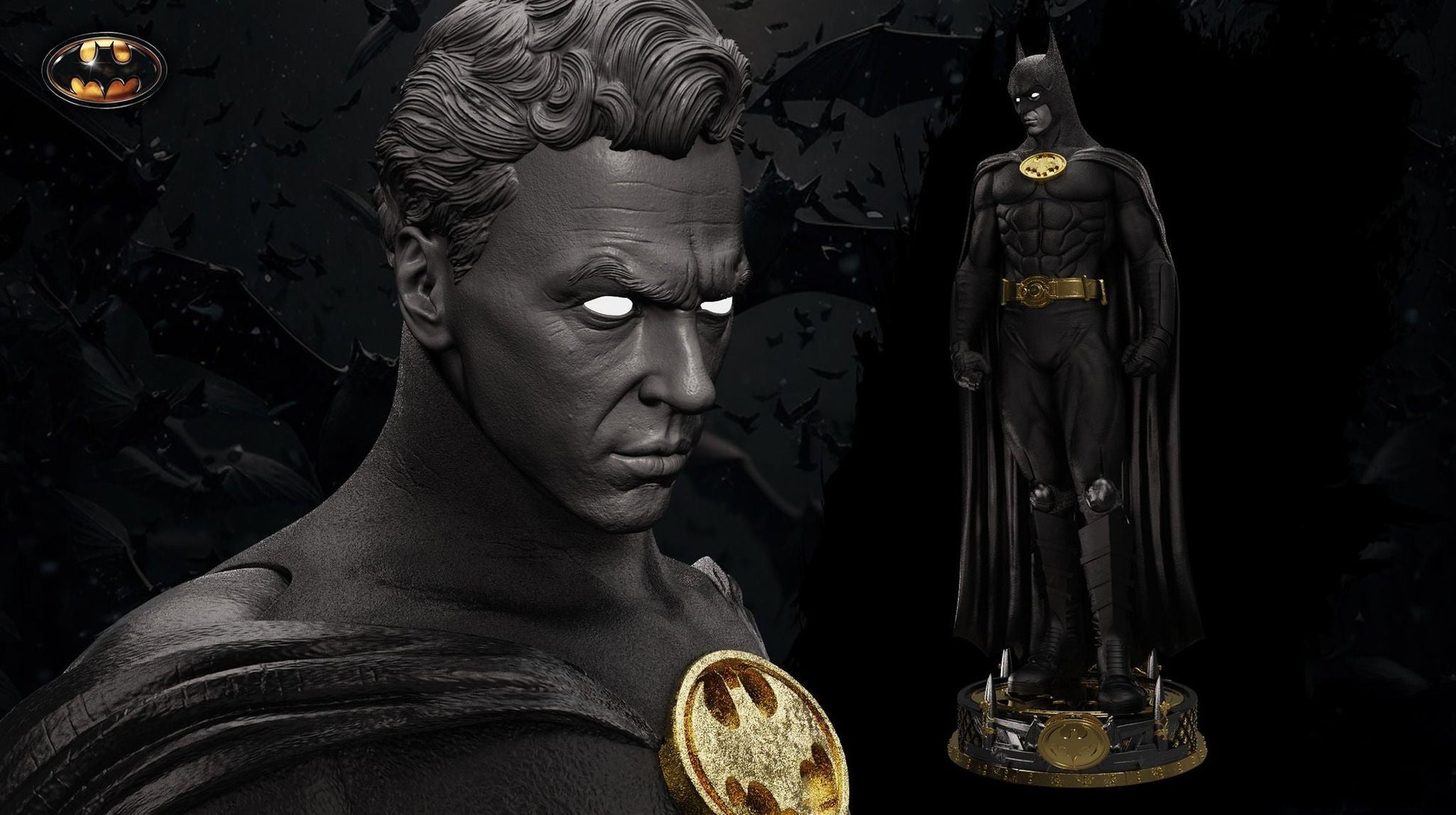 Batman 1989 - STL 3D Print Files - 3D Printed Garage Kit ガレージキット Resin Model Scale Figure フィギュア