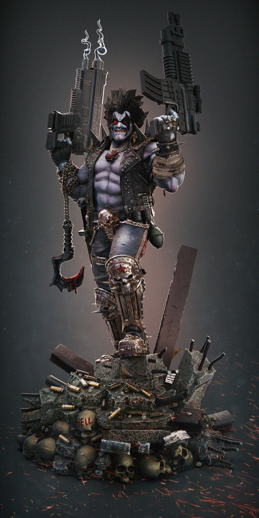 Lobo - DC Comics - STL 3D Print Files - 3D Printed Garage Kit ガレージキット Resin Model Scale Figure フィギュア