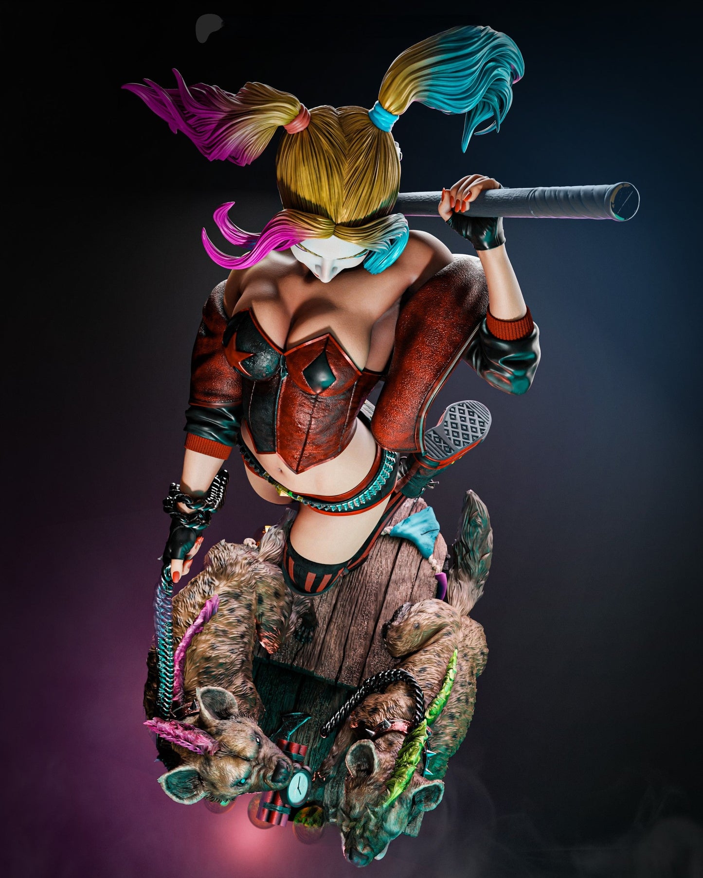Harley Quinn and Hyenas 1/8 Scale