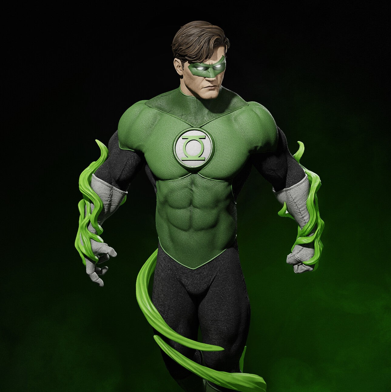 Green Lantern - DC Comics - STL 3D Print Files - 3D Printed Garage Kit ガレージキット Resin Model Scale Figure フィギュア