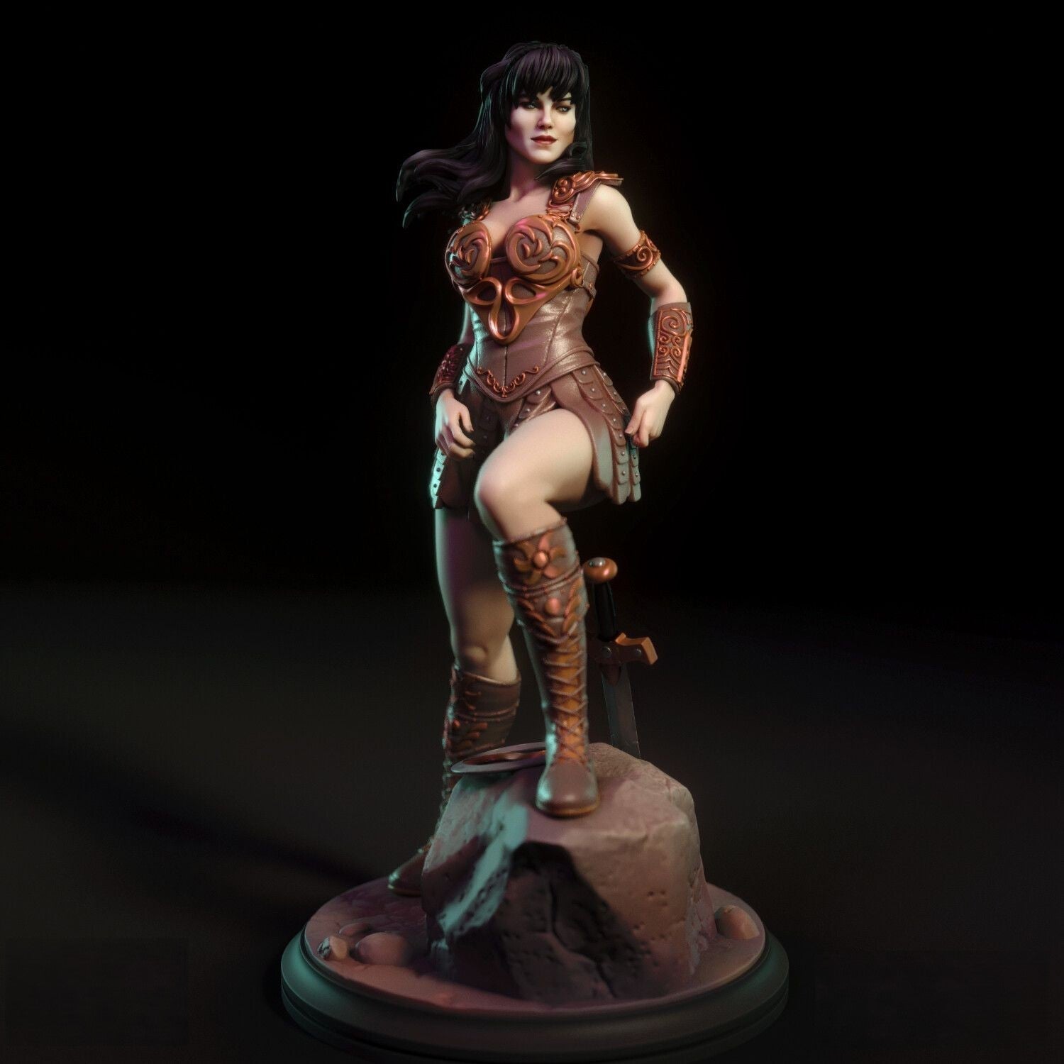 Xena Special Edition - Warrior Princess - STL 3D Print Files - 3D Printed Garage Kit ガレージキット Resin Model Scale Figure フィギュア