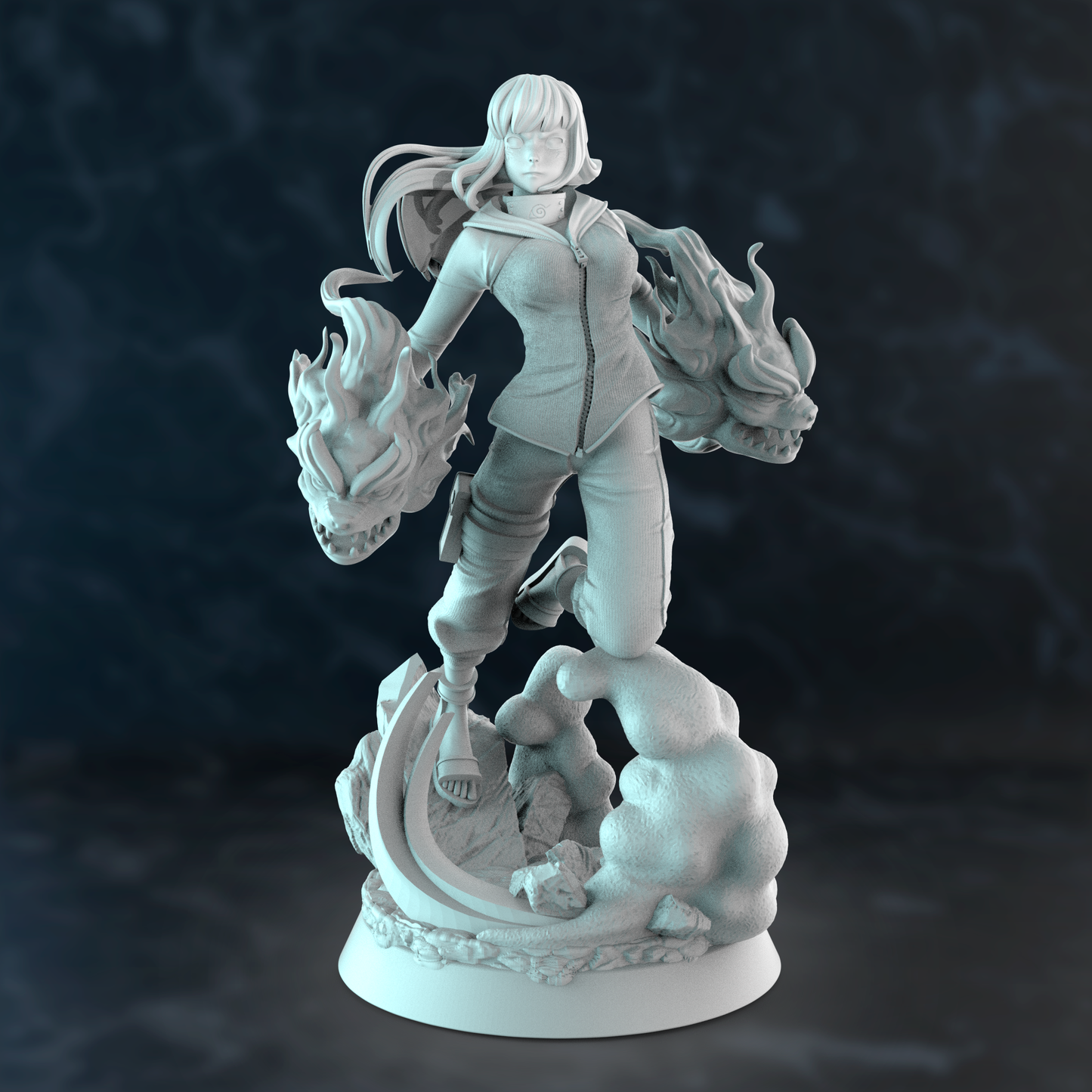 Hinata Hyuga Special Edition - Naruto - STL 3D Print Files - 3D Printed Garage Kit ガレージキット Resin Model Scale Figure フィギュア