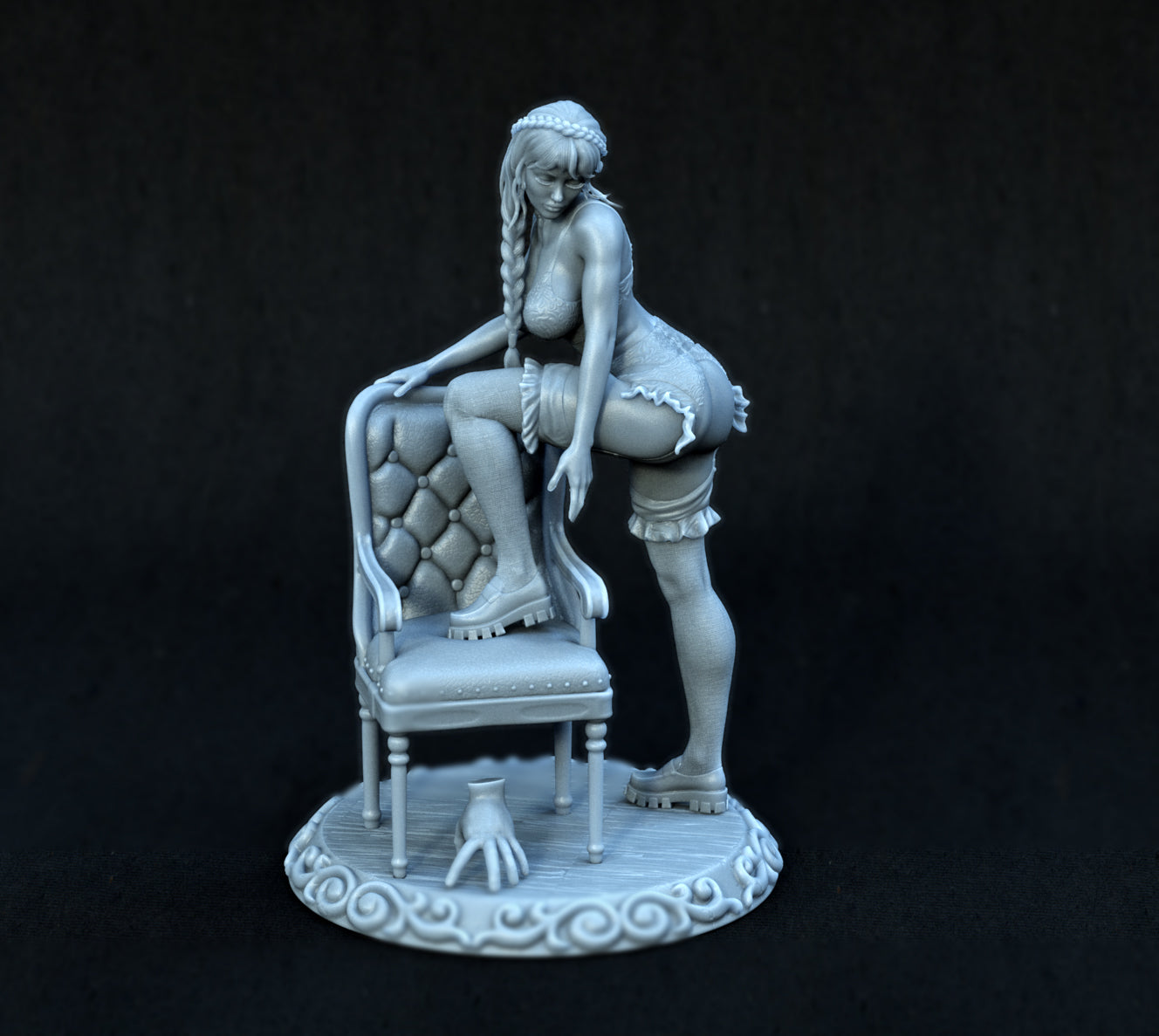 1282 Wednesday Special Edition - STL 3D Print Files - 3D Printed Garage Kit ガレージキット Resin Model Scale Figure フィギュア