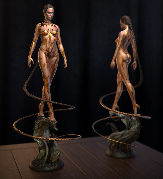 Angelina Jolie Special Edition - Beowulf - STL 3D Print Files - 3D Printed Garage Kit ガレージキット Resin Model Scale Figure フィギュア