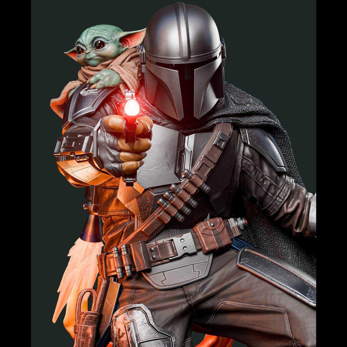 The Mandalorian and Grogu マンダロリアン グローグー 1/6 Scale