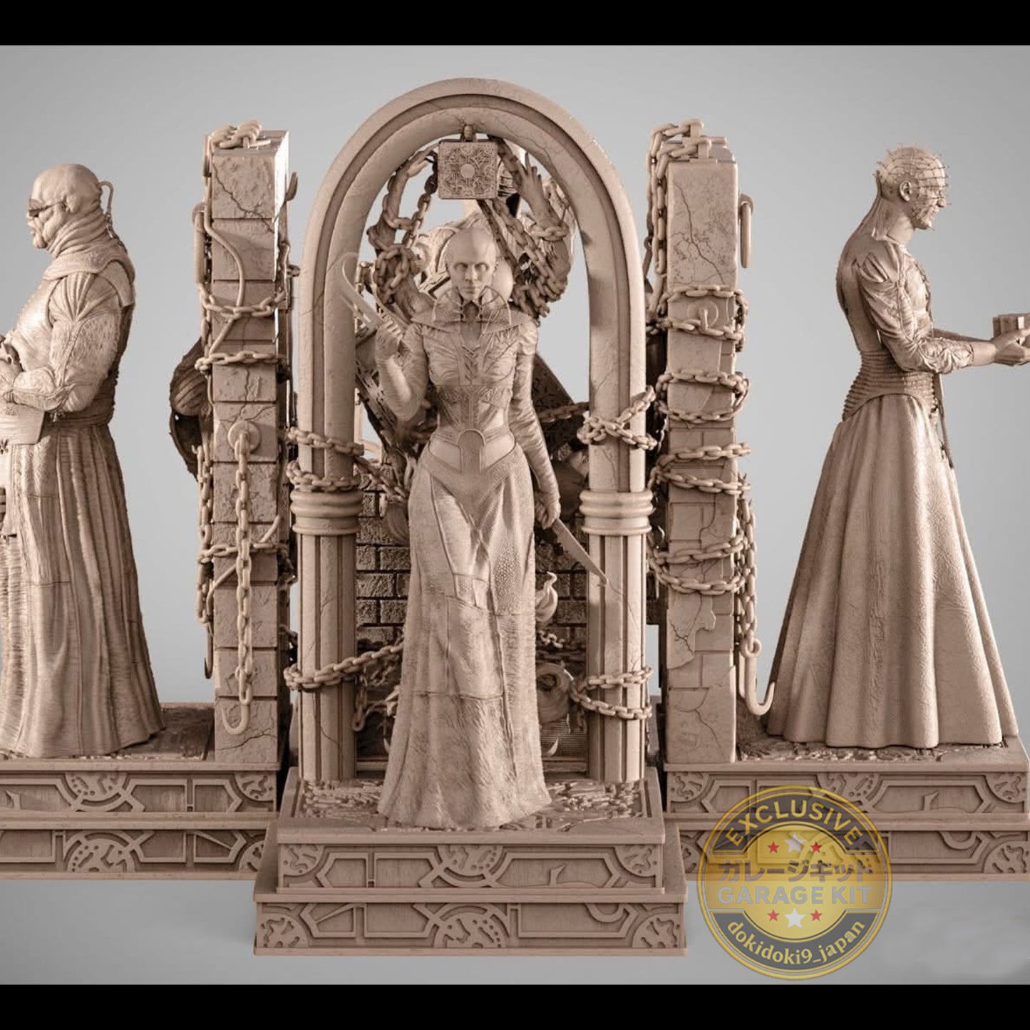 Hellraiser Horror Resin Garage Kit – Complete Pinheads | Unpainted 3D Printed Resin Model