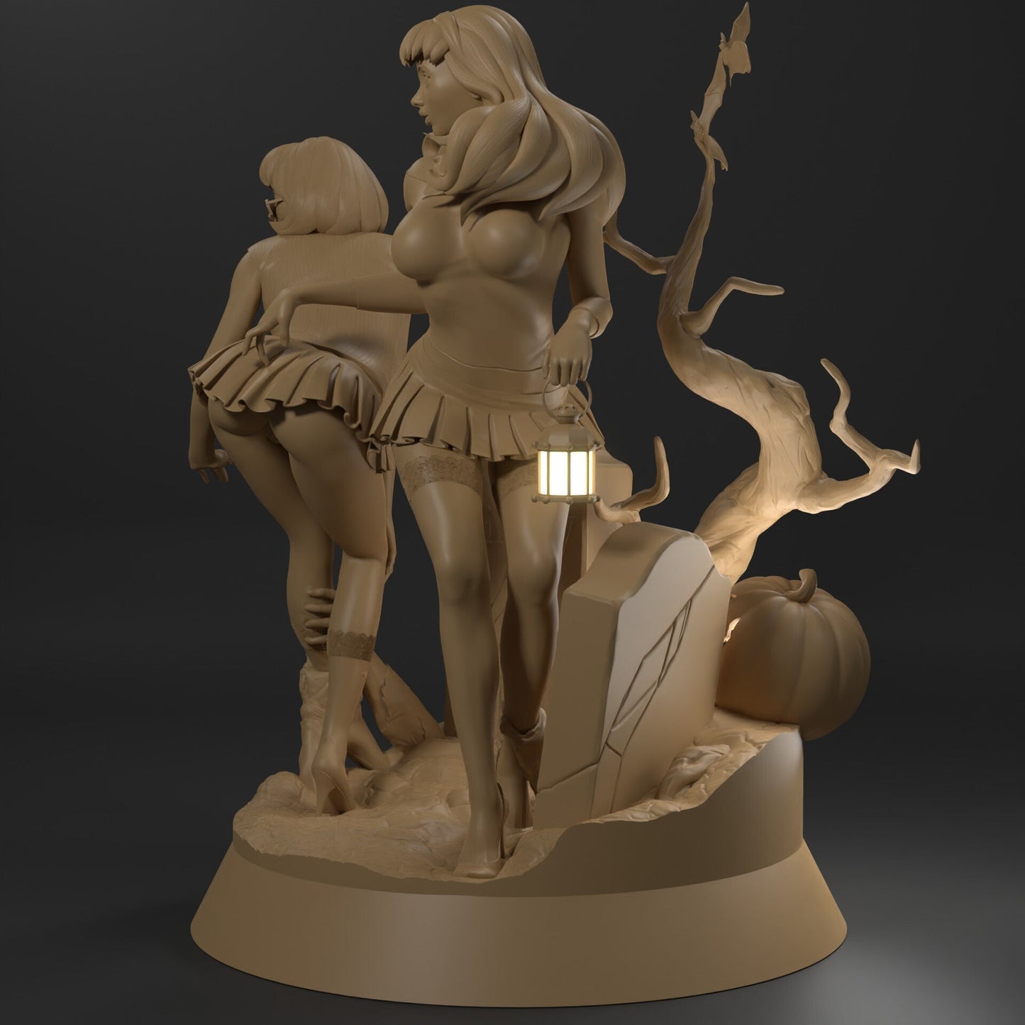 Daphne and Velma Special Edition - Scooby-Doo - STL 3D Print Files - 3D Printed Garage Kit ガレージキット Resin Model Scale Figure フィギュア