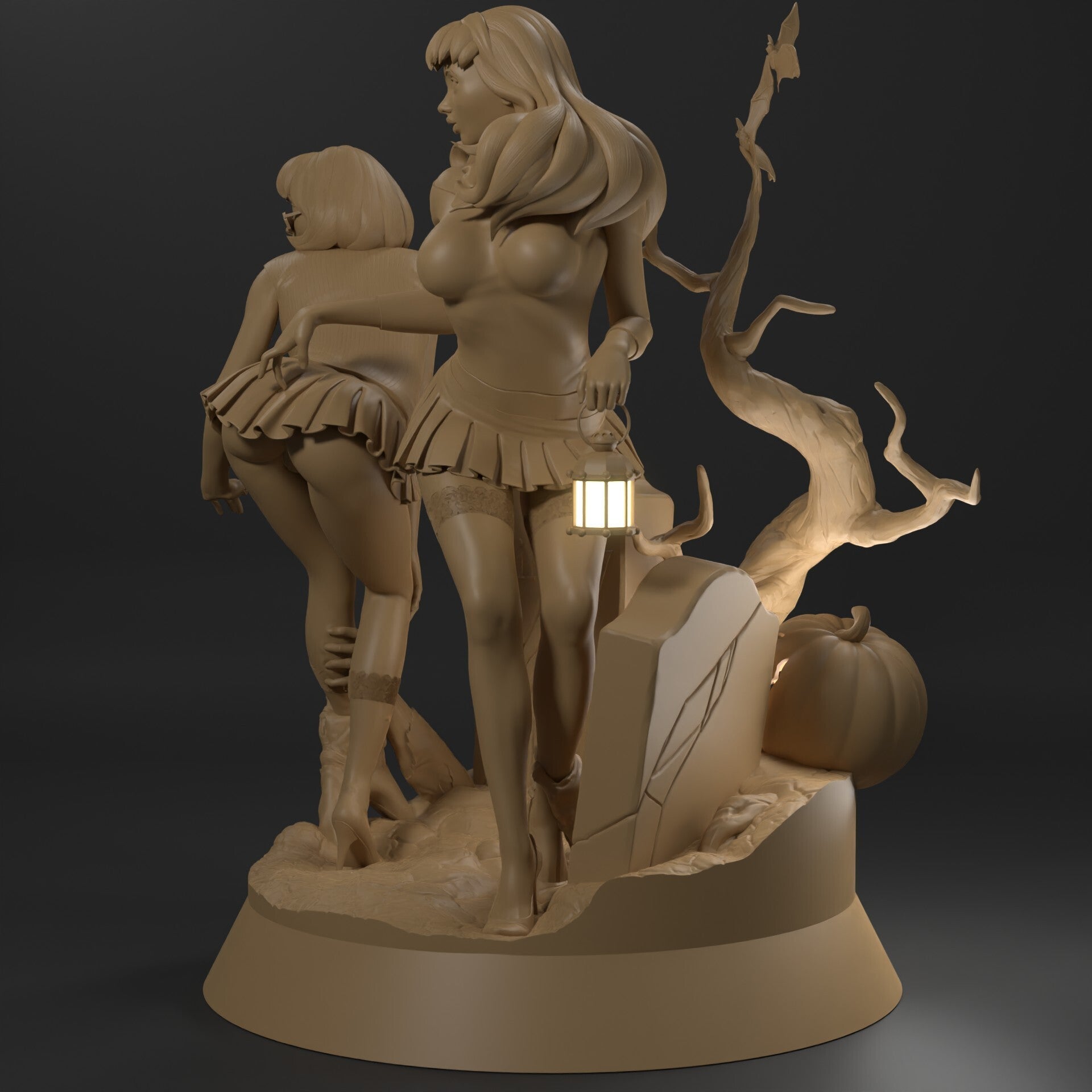 Daphne and Velma Special Edition - Scooby-Doo - STL 3D Print Files - 3D Printed Garage Kit ガレージキット Resin Model Scale Figure フィギュア
