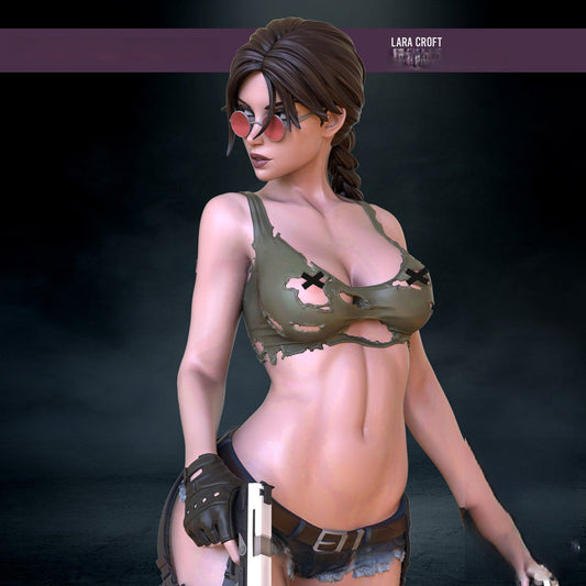 1530 Lara Croft Special Edition - Tomb Raider - STL 3D Print Files - 3D Printed Garage Kit ガレージキット Resin Model Scale Figure フィギュア
