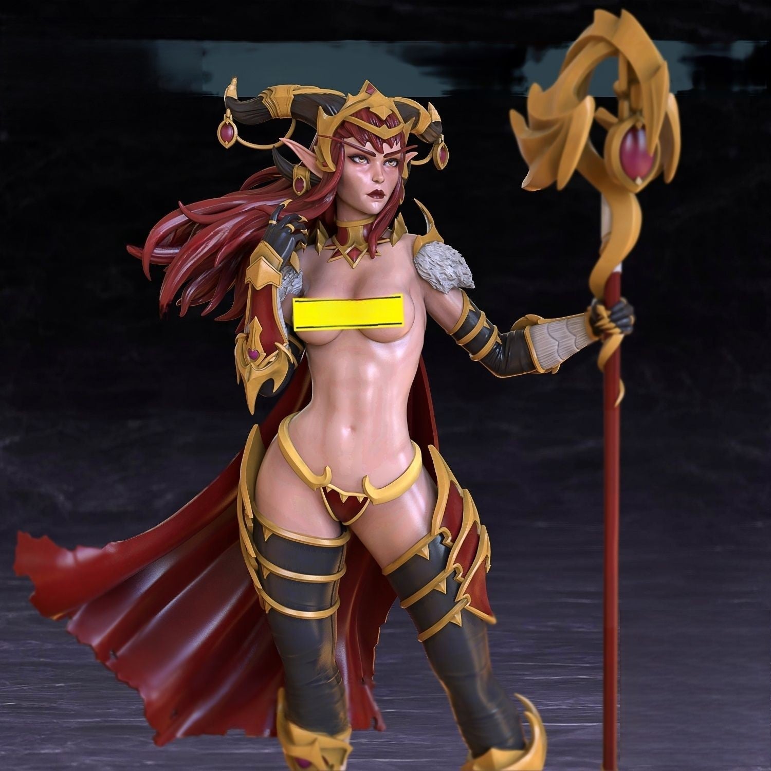 Alexstrasza Special Edition - World of Warcraft - STL 3D Print Files - 3D Printed Garage Kit ガレージキット Resin Model Scale Figure フィギュア