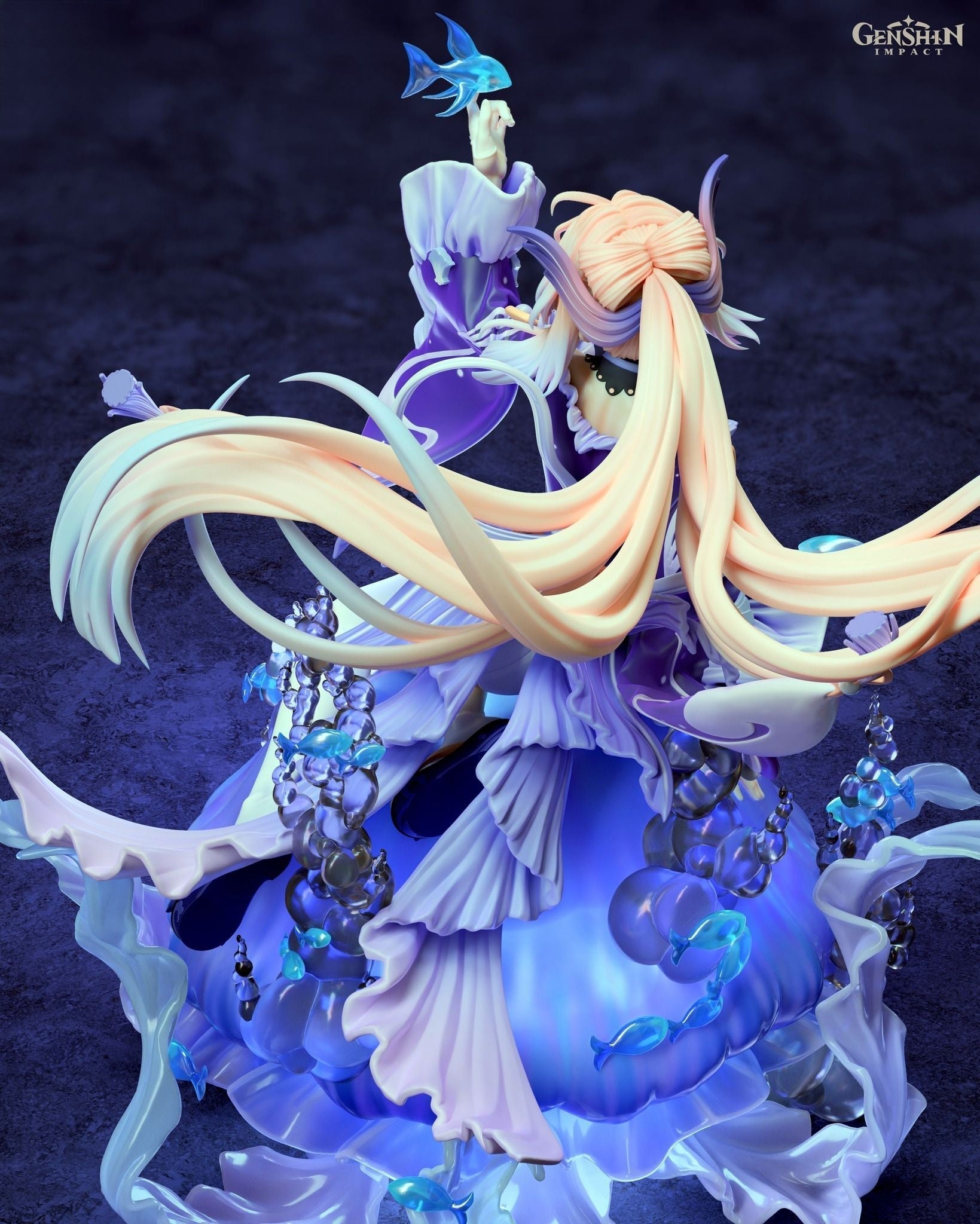 1323 Sangonomiya Kokomi - Genshin Impact - STL 3D Print Files - 3D Printed Garage Kit ガレージキット Resin Model Scale Figure フィギュア