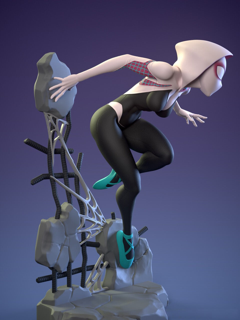1515 Spider Venom Gwen Special Edition - STL 3D Print Files - 3D Printed Garage Kit ガレージキット Resin Model Scale Figure フィギュア