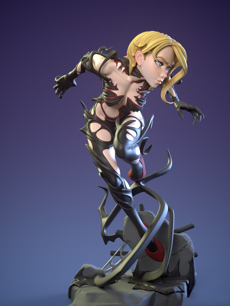 1515 Spider Venom Gwen Special Edition - STL 3D Print Files - 3D Printed Garage Kit ガレージキット Resin Model Scale Figure フィギュア