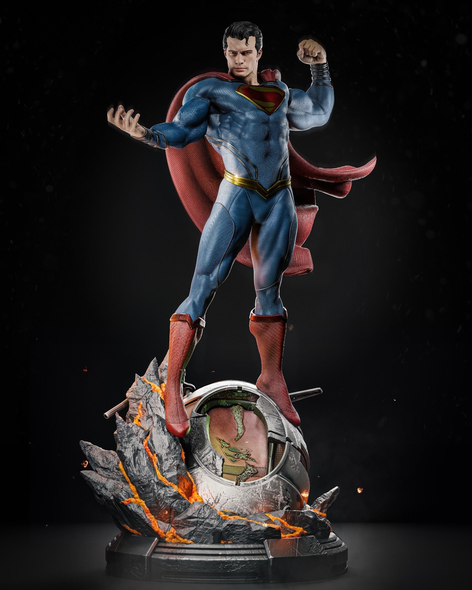 Superman - DC Comics 1/8 Scale - 3D Printed Garage Kit ガレージキット Resin Model Scale Figure フィギュア