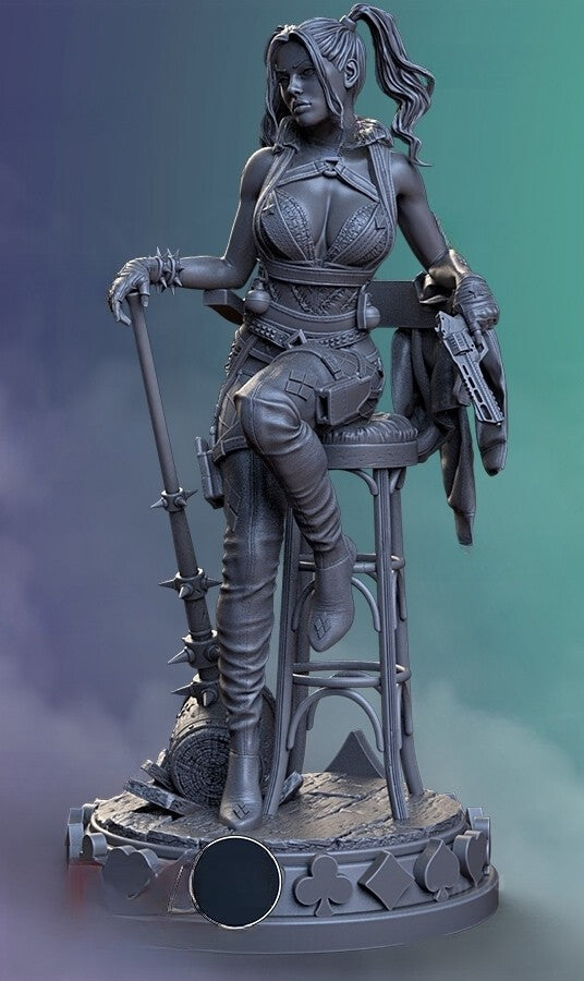 1572 Harley Quinn - DC Comics - STL 3D Print Files - 3D Printed Garage Kit ガレージキット Resin Model Scale Figure フィギュア