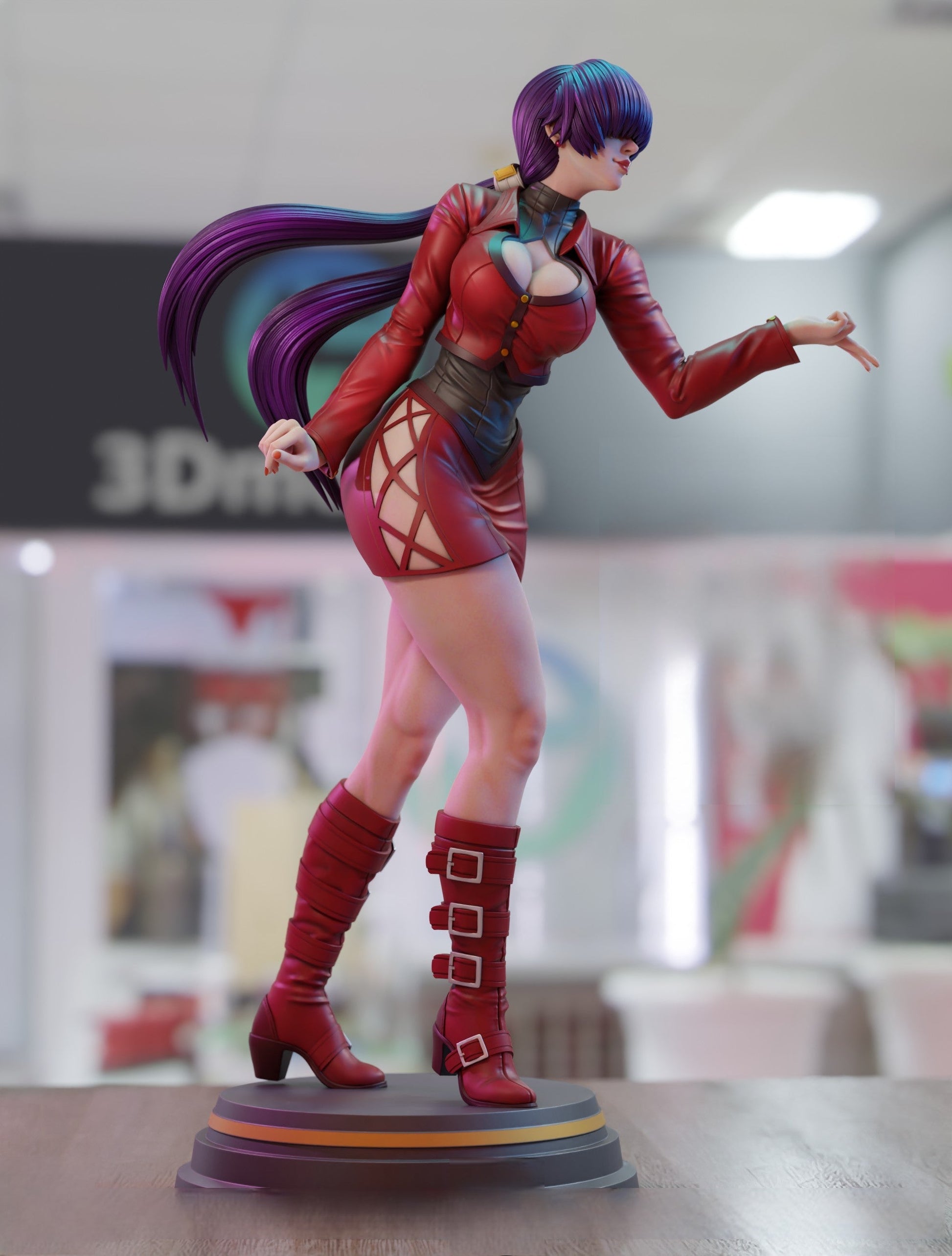 Shermie Special Edition - The King of Fighters - STL 3D Print Files - 3D Printed Garage Kit ガレージキット Resin Model Scale Figure フィギュア