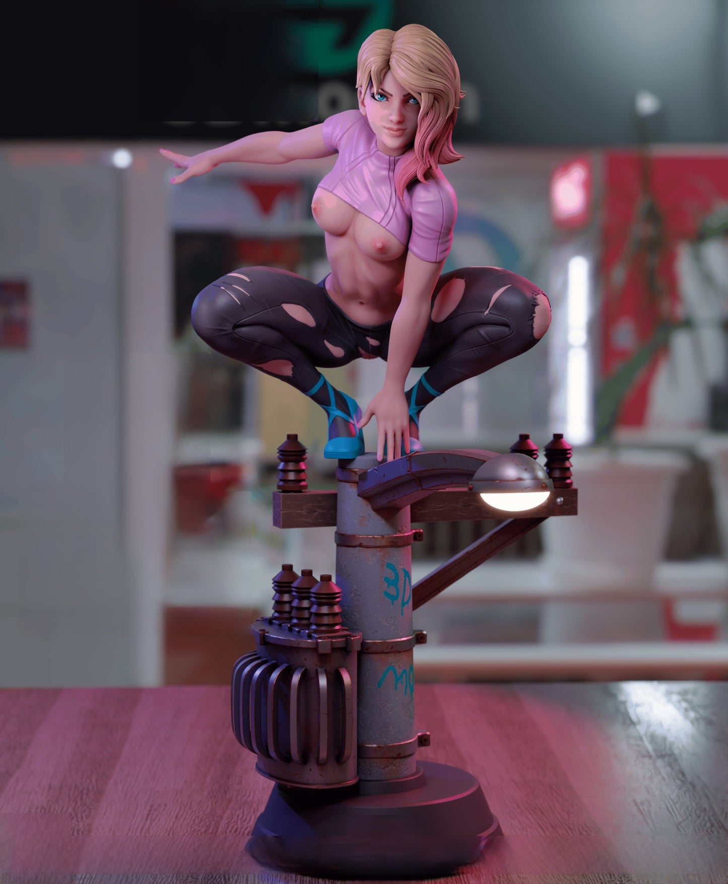 Spider Gwen Special Edition - Venom Gwen - STL 3D Print Files - 3D Printed Garage Kit ガレージキット Resin Model Scale Figure フィギュア