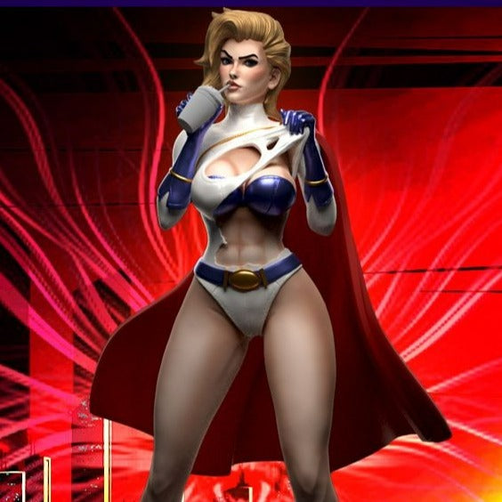 Power Girl Special Edition - DC Comics - STL 3D Print Files - 3D Printed Garage Kit ガレージキット Resin Model Scale Figure フィギュア