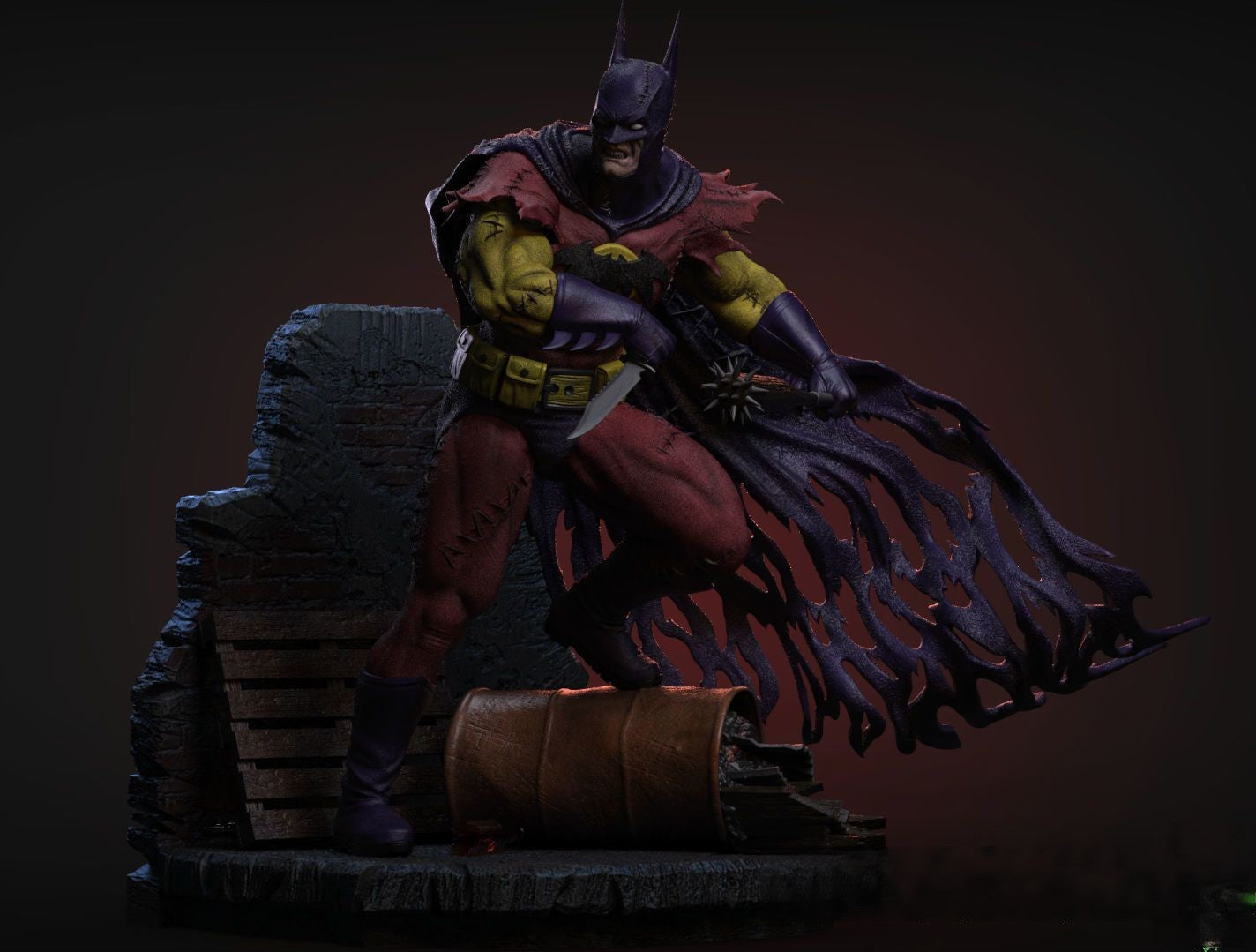 Batman Zur-En-Arrh - DC Comics - STL 3D Print Files - 3D Printed Garage Kit ガレージキット Resin Model Scale Figure フィギュア