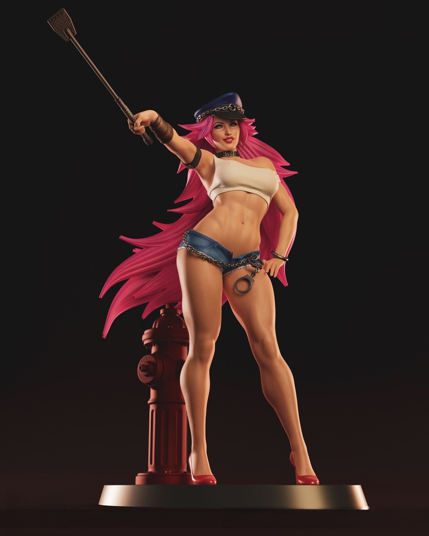 1433 Poison Special Edition - Street Fighter - STL 3D Print Files - 3D Printed Garage Kit ガレージキット Resin Model Scale Figure フィギュア